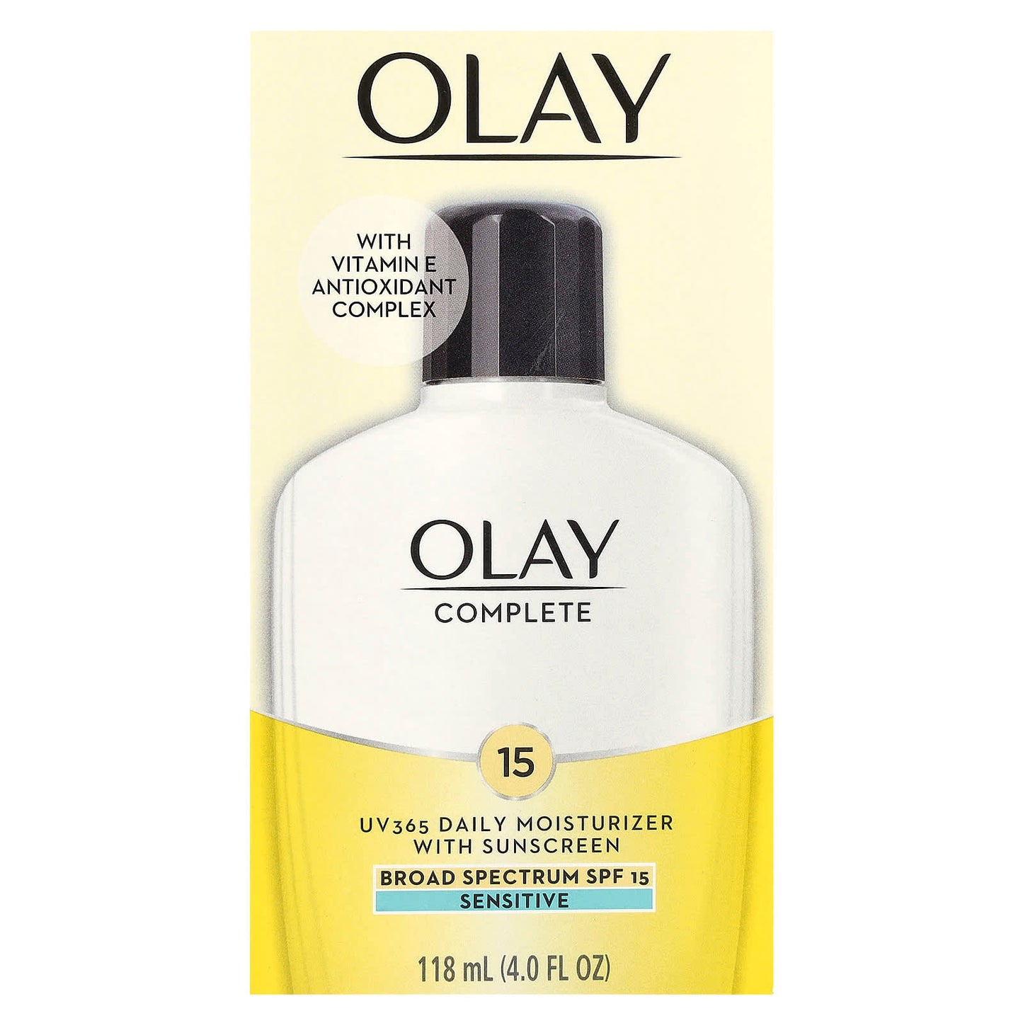 Olay, Complete, UV365 Daily Moisturizer with Sunscreen, SPF 15, Sensitive, 4 fl oz (118 ml) - Image 2