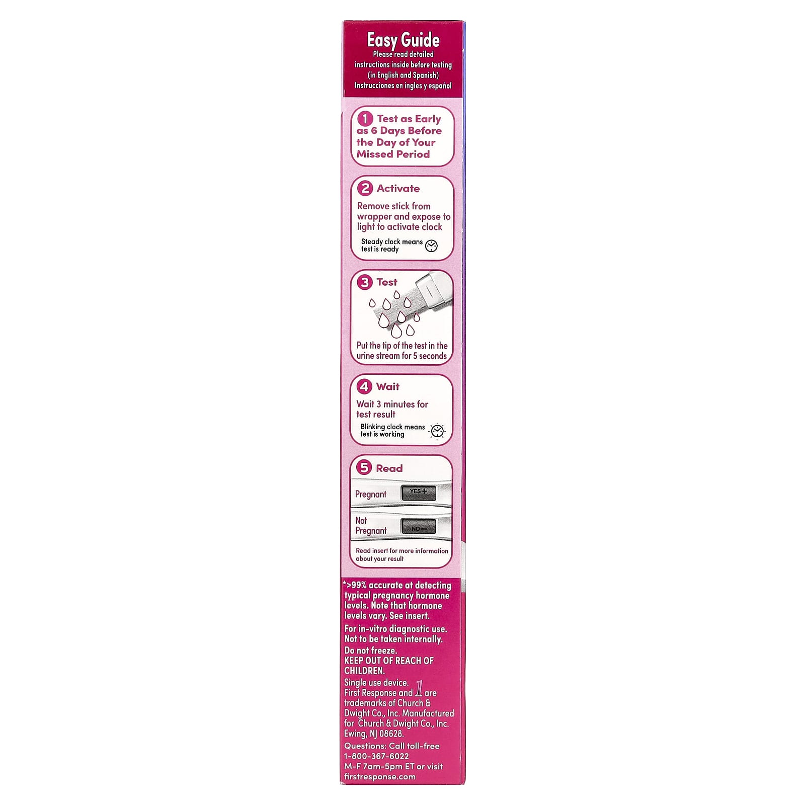 Early Pregnancy Test, 2 First Response Digital Tests, 99% Accurate - Image 2