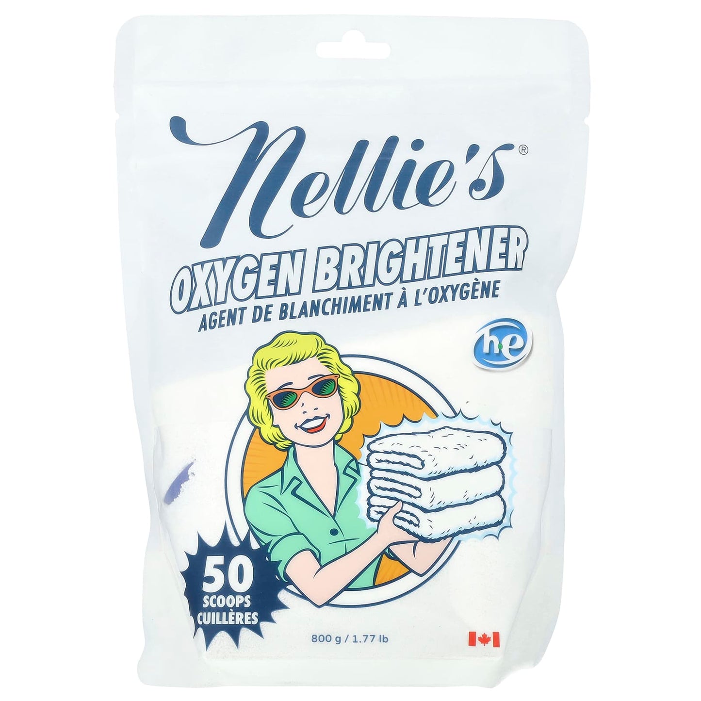 Nellie's, Oxygen Brightener, 50 Scoops, 1.77 lbs (800 g) - Image 1
