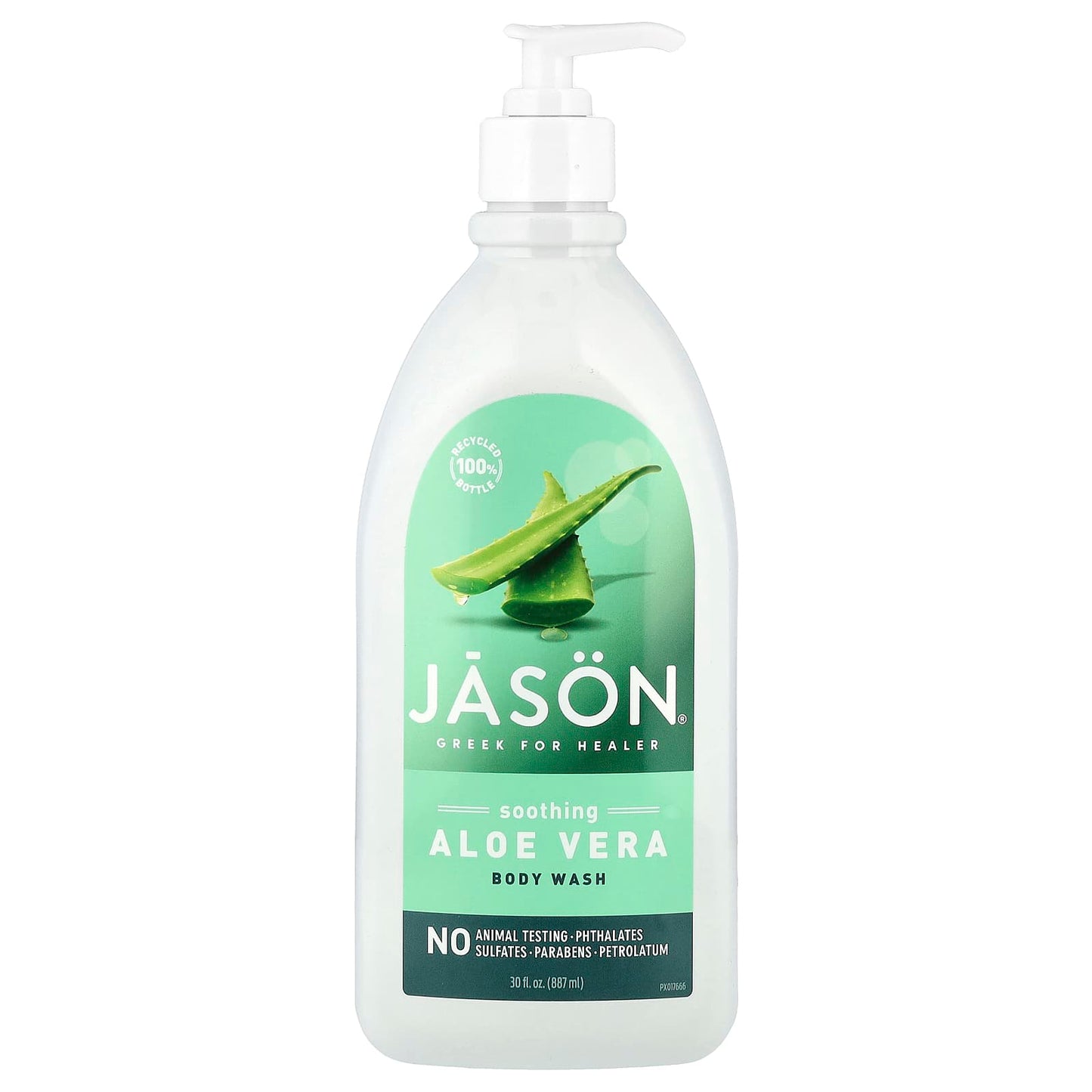 Jason Natural Aloe Vera Body Wash, Cruelty-Free, 30 fl oz - Image 1