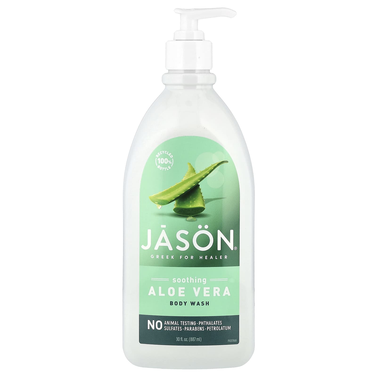 Jason Natural Aloe Vera Body Wash, Cruelty-Free, 30 fl oz - Image 1