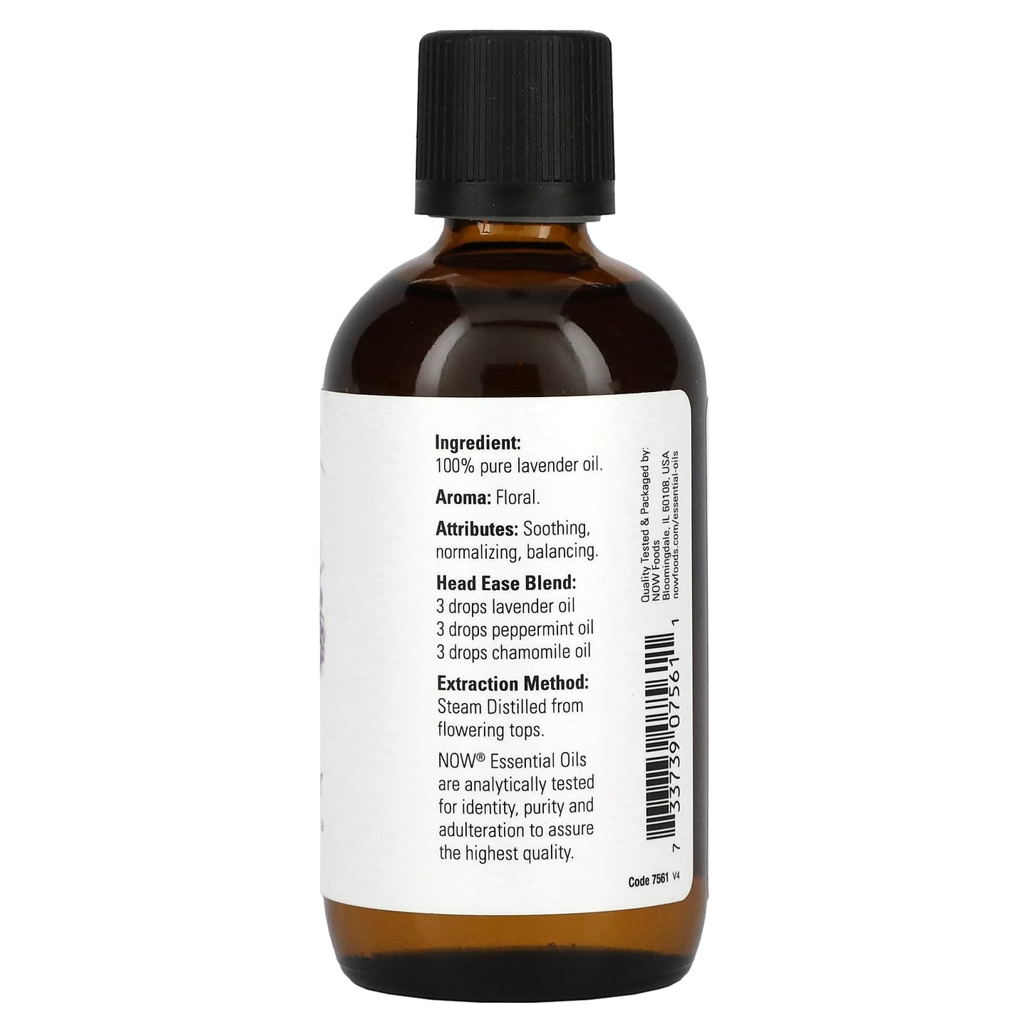 NOW Foods, Essential Oils, Lavender, 4 fl oz (118 ml) - Image 2