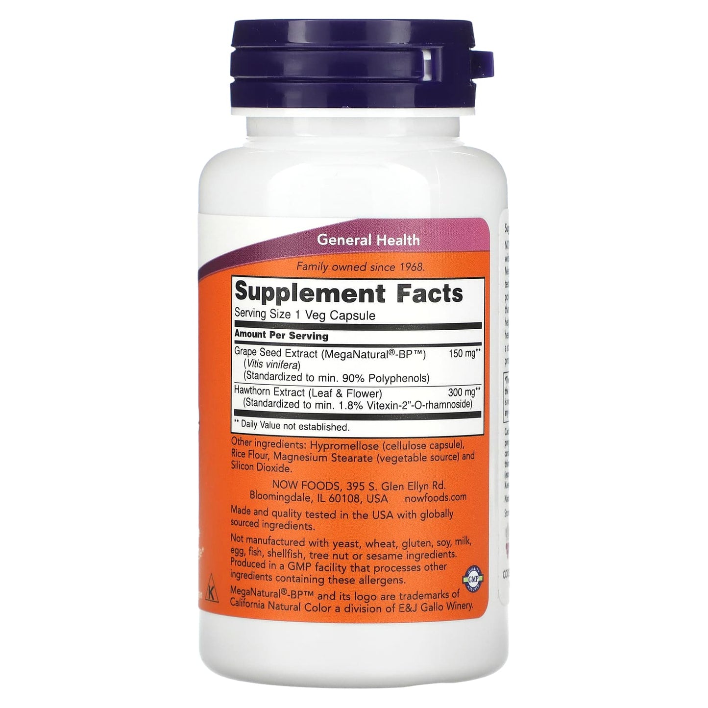 NOW Foods, Blood Pressure Health, 90 Veg Capsules - Image 2