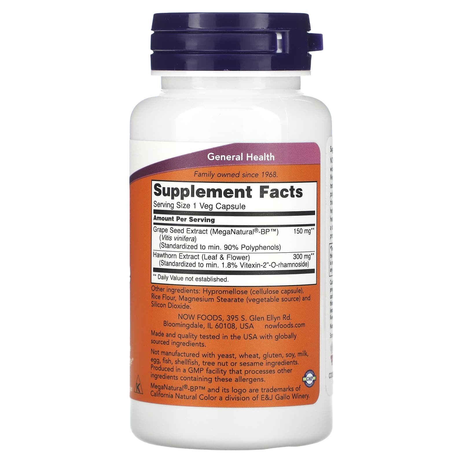 NOW Foods, Blood Pressure Health, 90 Veg Capsules - Image 2