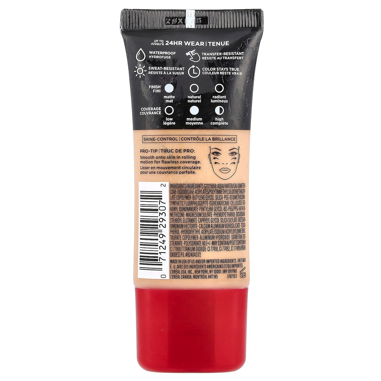 L'Oréal, Infallible, Pro-Matte Foundation, 108 Caramel Beige, 1 fl oz (30 ml) - Image 2