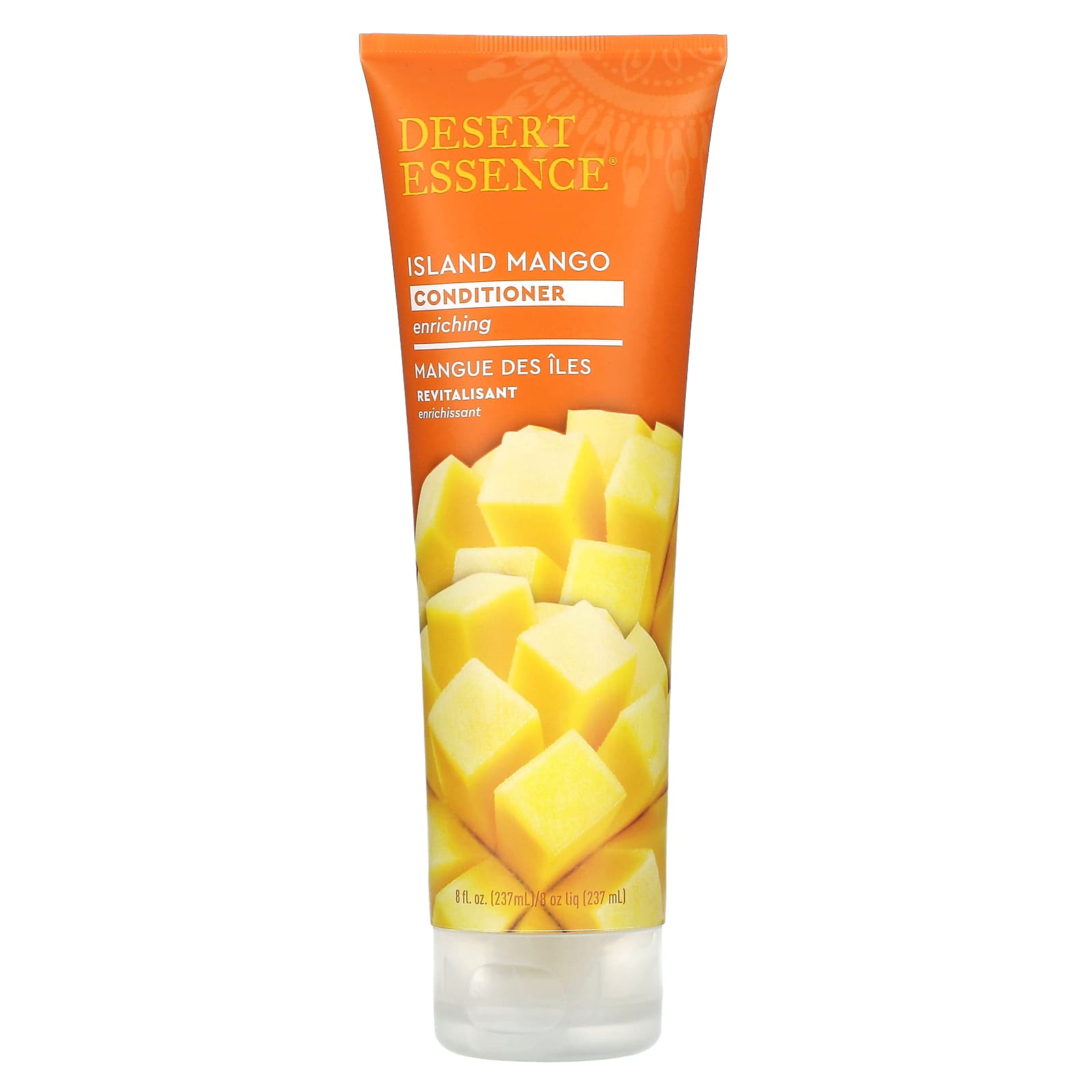 Desert Essence Island Mango Conditioner, 8 fl oz - Gluten Free & Vegan - Image 1