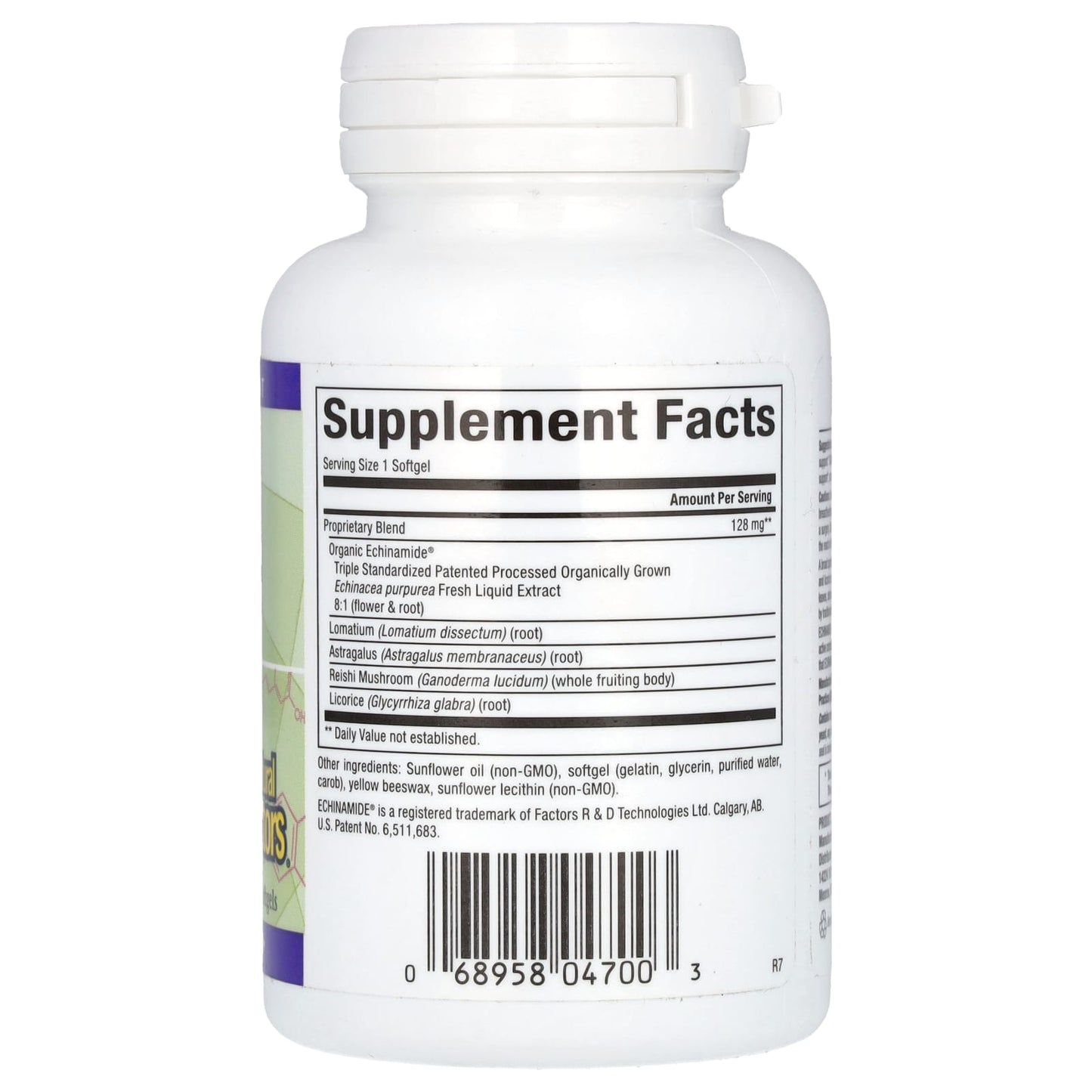 Natural Factors, Anti-V Formula, with Clinically Proven Echinamide, 60 Softgels - Image 2