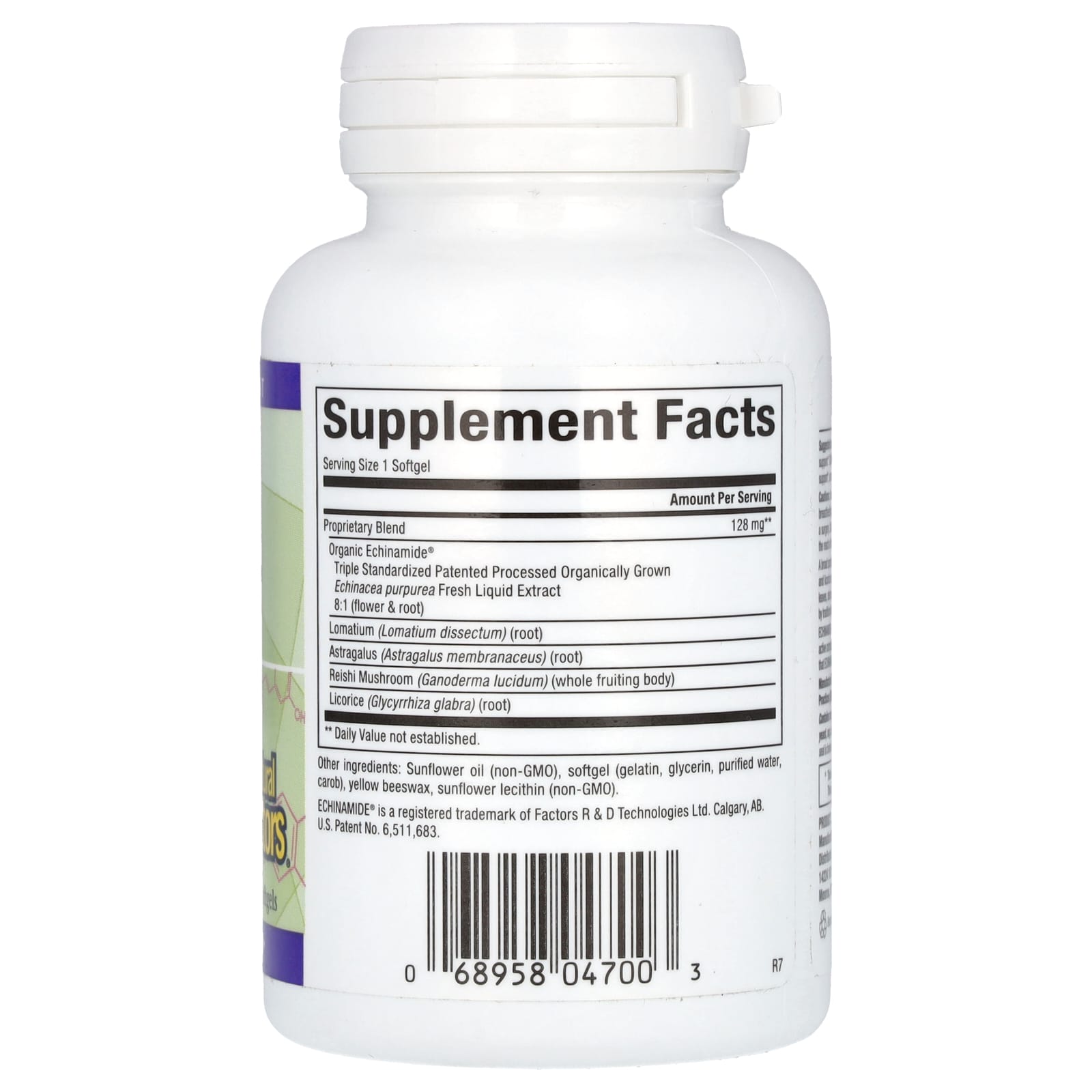 Natural Factors, Anti-V Formula, with Clinically Proven Echinamide, 60 Softgels - Image 2