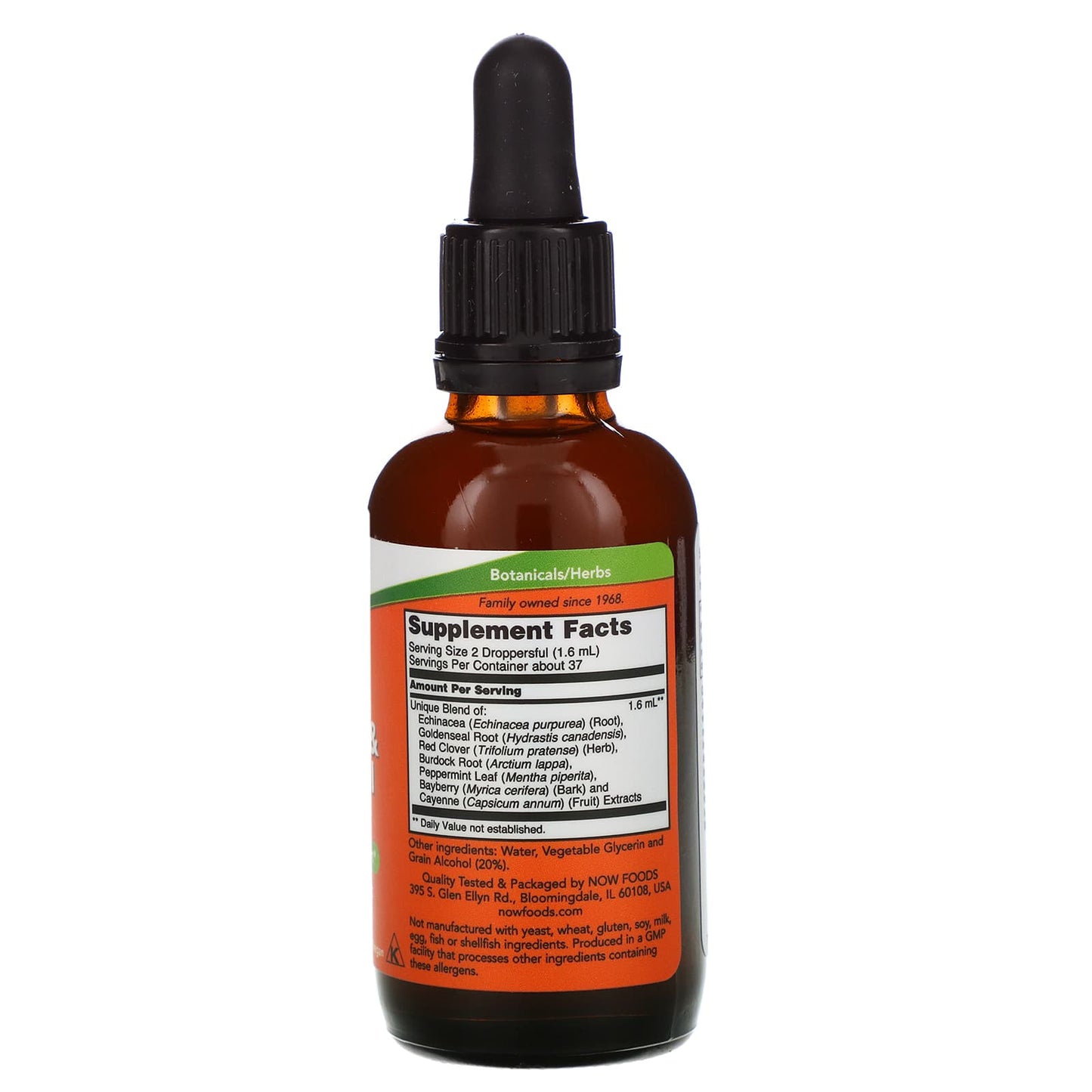 NOW Foods, Echinacea & Goldenseal Plus, 2 fl oz (59 ml) - Image 2