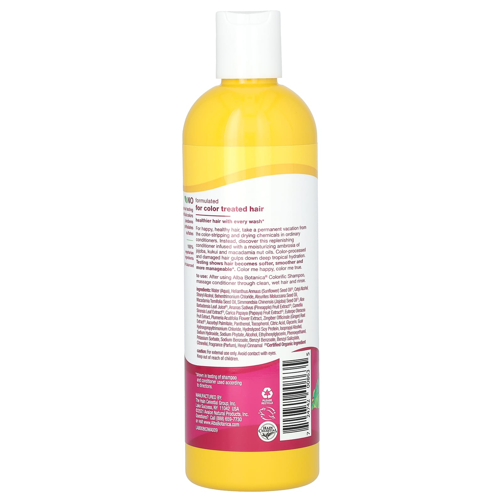 Color-Protecting Conditioner for Color Treated Hair by Alba Botanica - Image 2