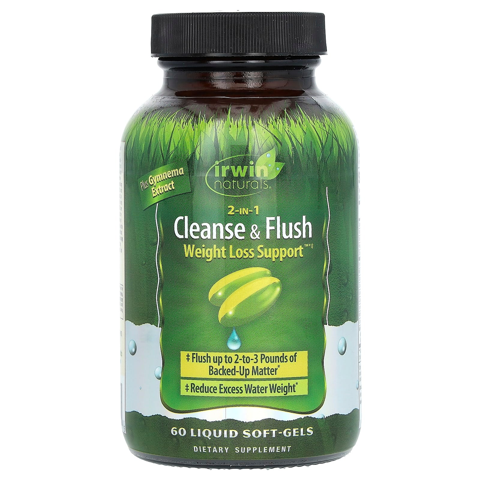 Irwin Naturals 2-in-1 Cleanse&amp;Flush Weight Loss Support Liquid Soft-Gels - Image 1