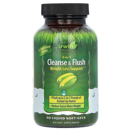 Irwin Naturals 2-in-1 Cleanse&amp;Flush Weight Loss Support Liquid Soft-Gels - Image 1