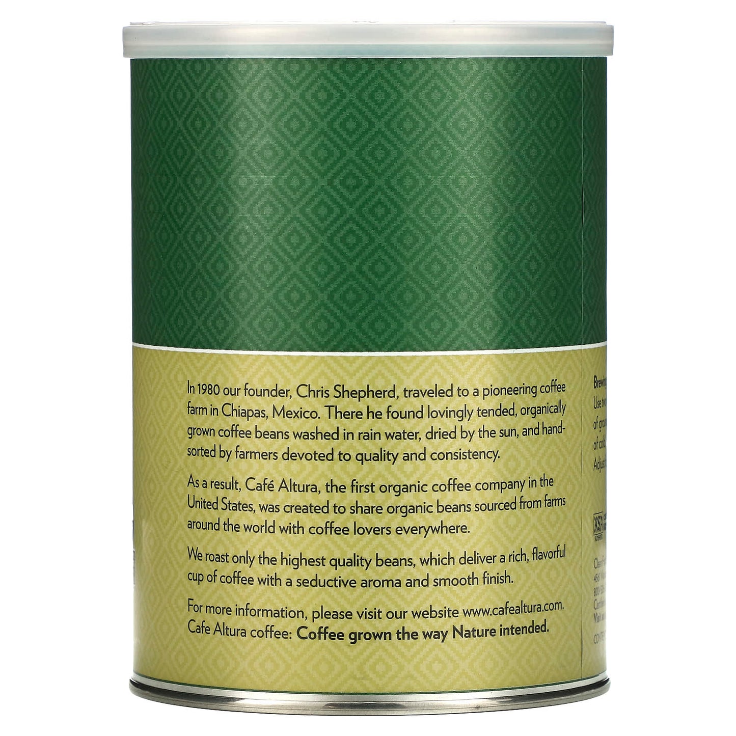 USDA Organic & Fair Trade Certified Classic Roast Coffee, 12 oz - Image 2