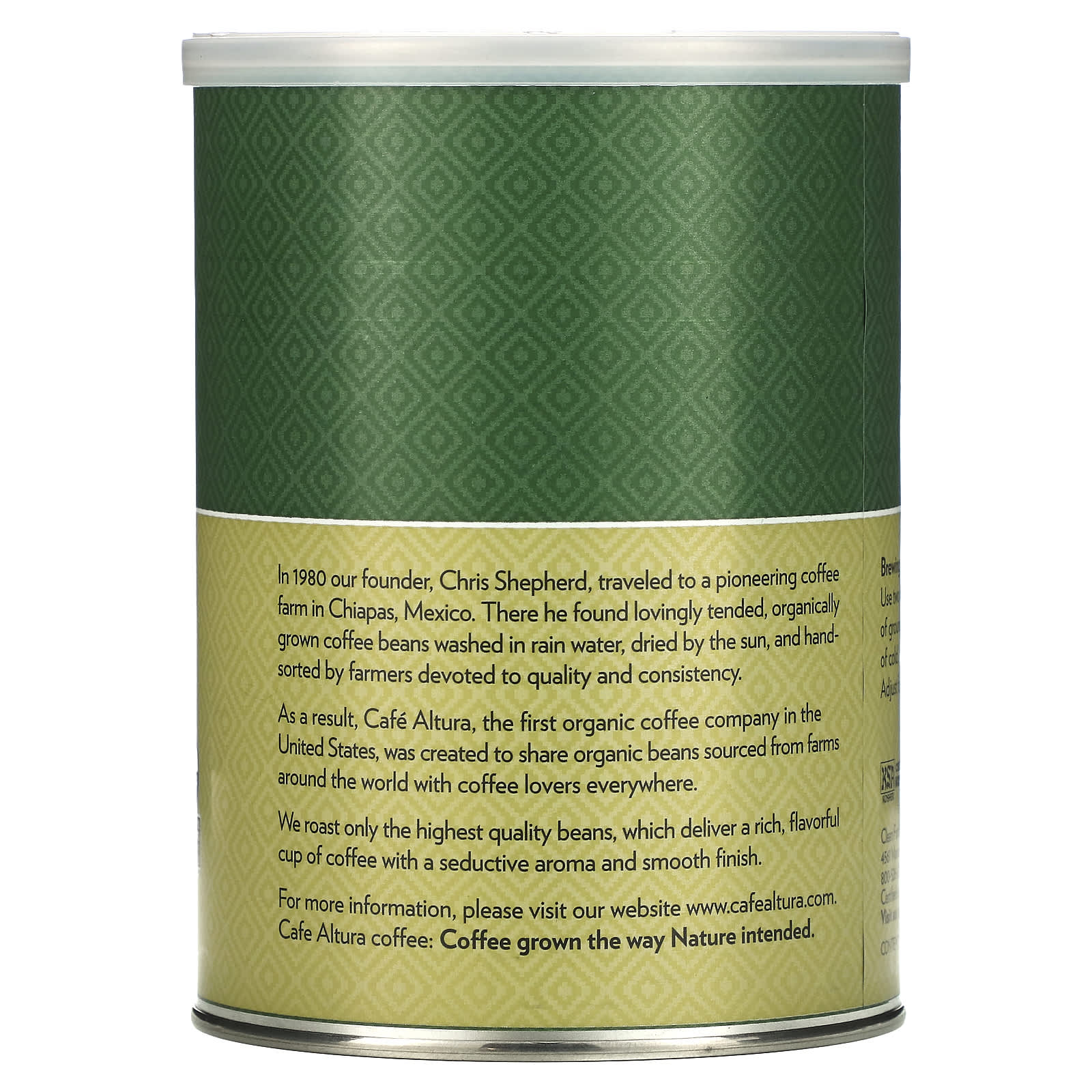 USDA Organic & Fair Trade Certified Classic Roast Coffee, 12 oz - Image 2