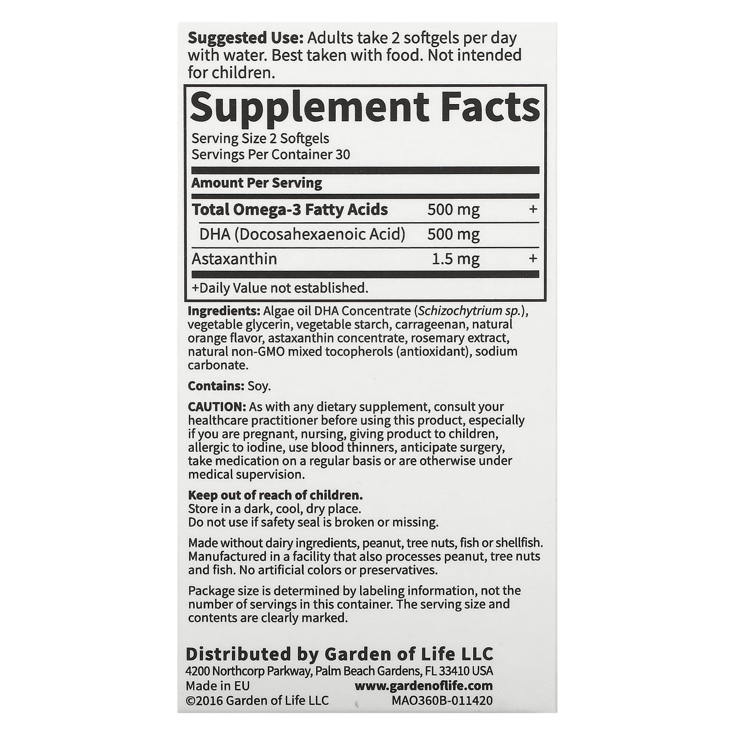 Minami Nutrition, Algae Omega-3, Orange , 60 Softgels - Image 2