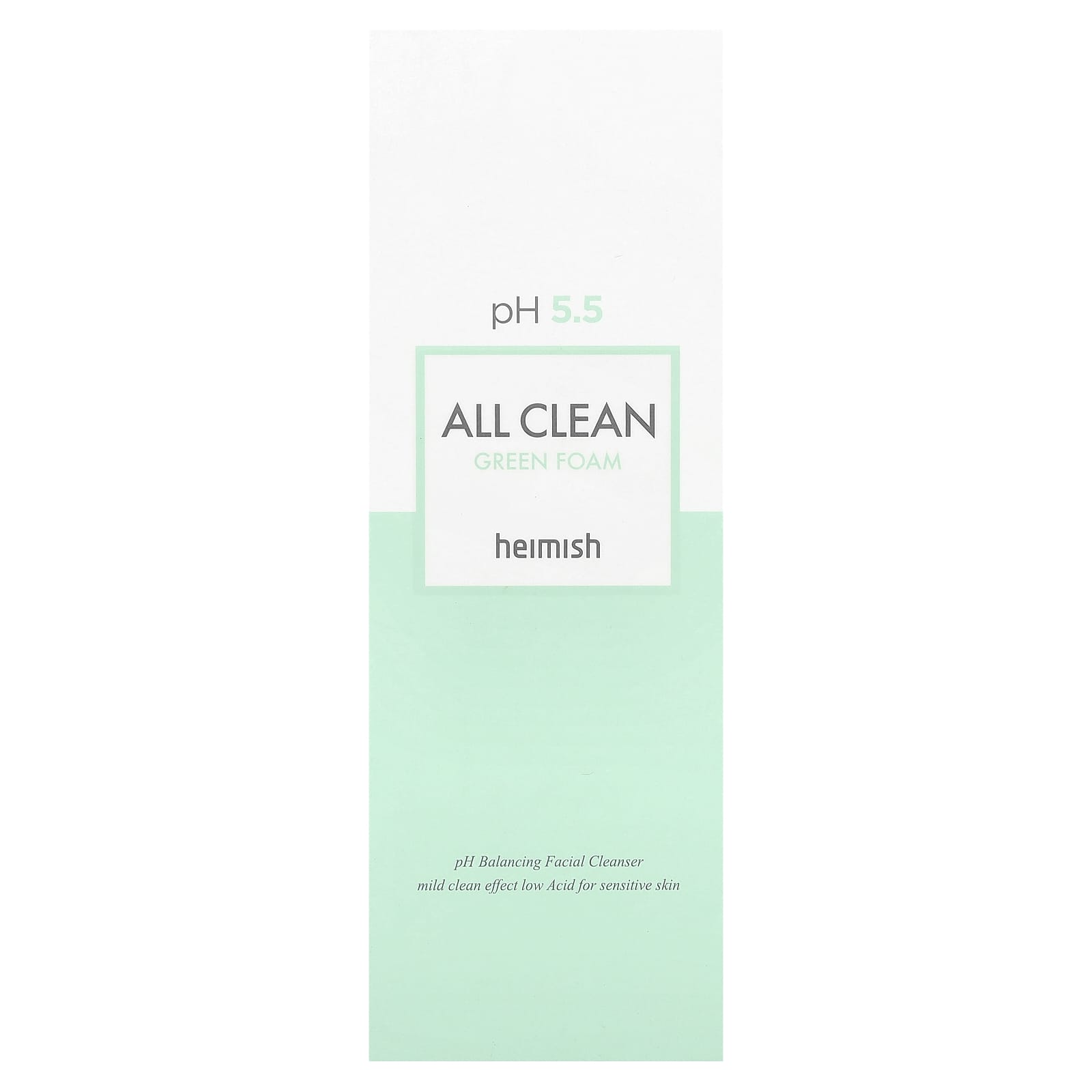 Heimish, All Clean Green Foam Facial Cleanser, 5.29 oz (150 g)