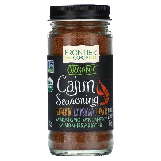 Authentic Louisiana Flavor Organic Cajun Seasoning 2.08 oz Frontier Co-op - Image 1
