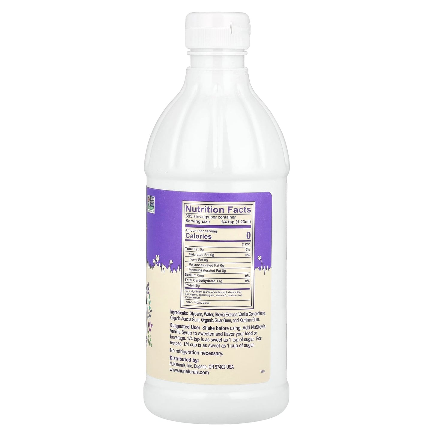 NuNaturals, Concentrated Vanilla Syrup, 16 fl oz (0.47 l) - Image 2