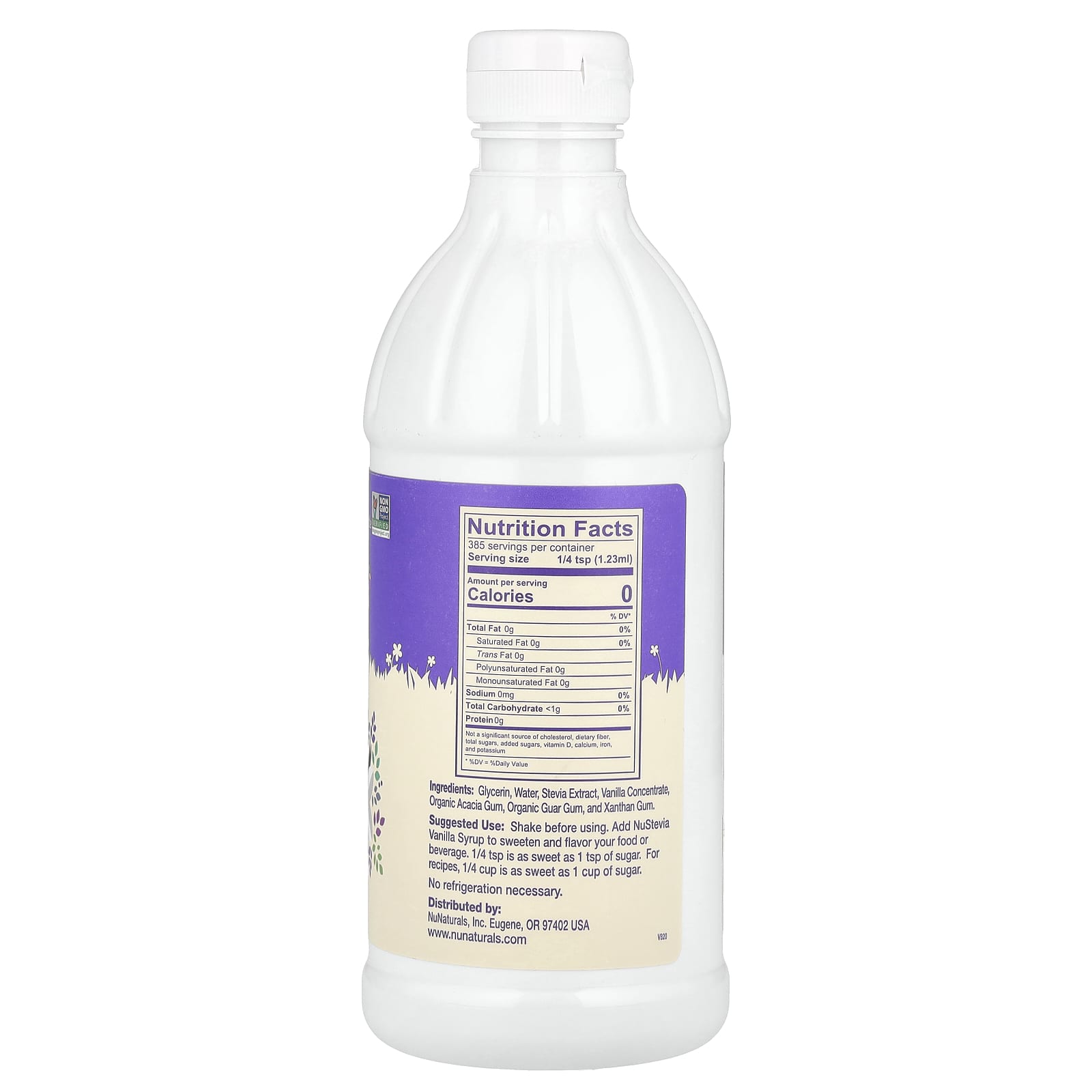NuNaturals, Concentrated Vanilla Syrup, 16 fl oz (0.47 l) - Image 2