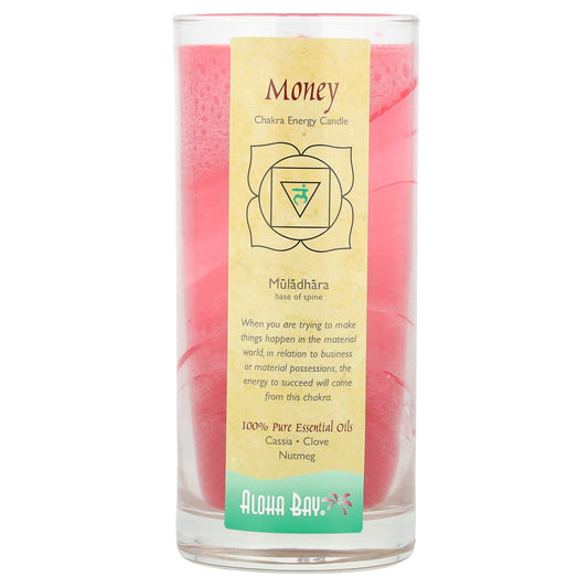 Aloha Bay Chakra Energy Candle for Wealth and Prosperity, 11 oz - Image 1
