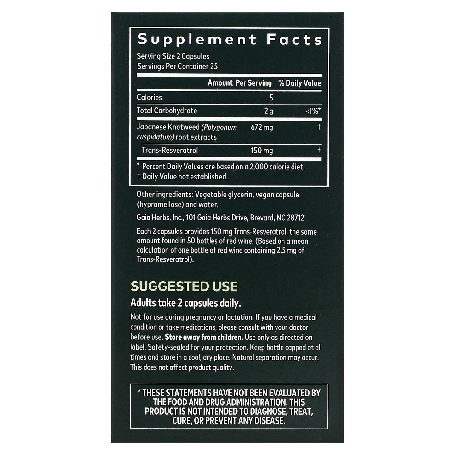 Resveratrol 150mg - Vegan, Gluten-Free, Soy-Free - 50 Liquid Phyto-Caps - Image 2