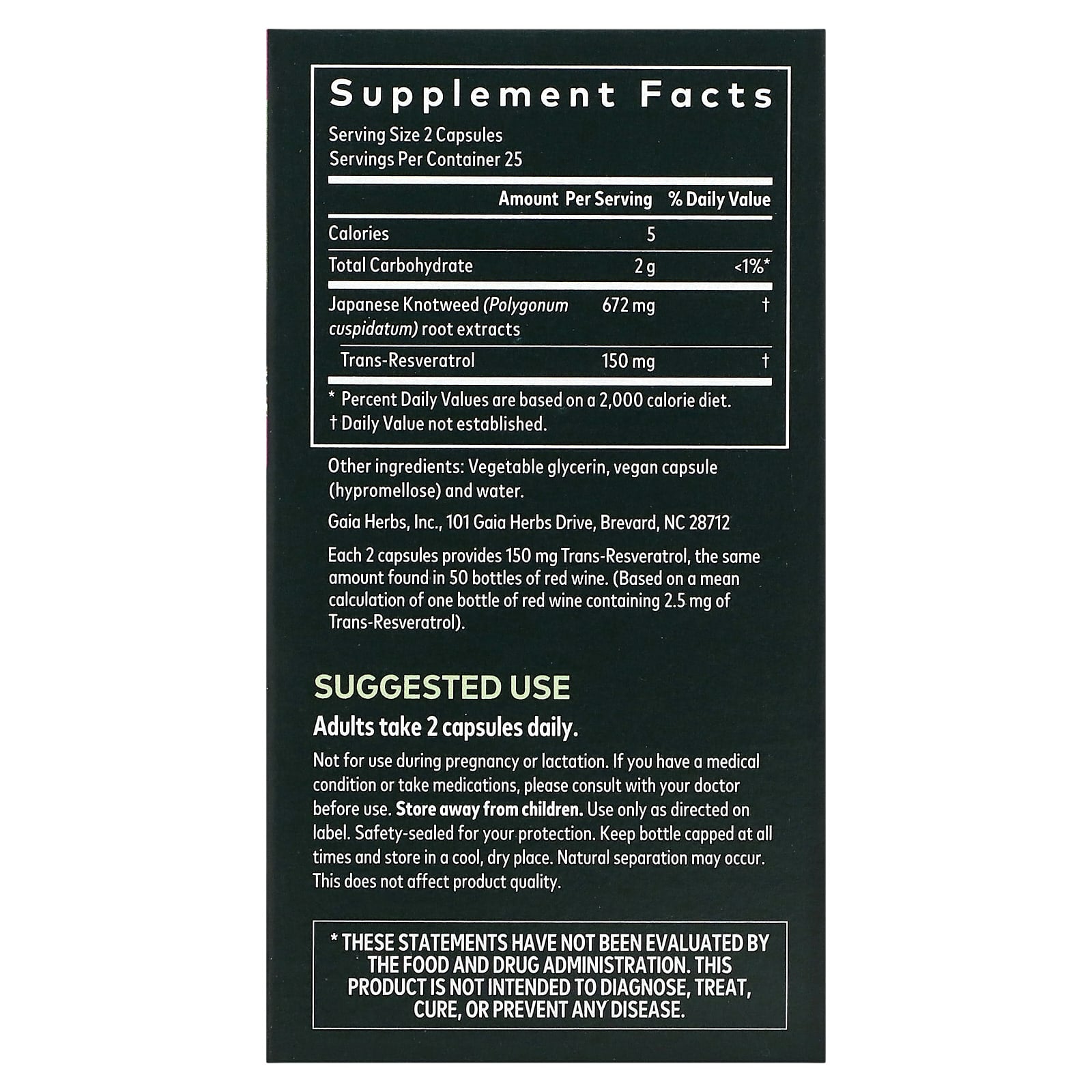 Resveratrol 150mg - Vegan, Gluten-Free, Soy-Free - 50 Liquid Phyto-Caps - Image 2