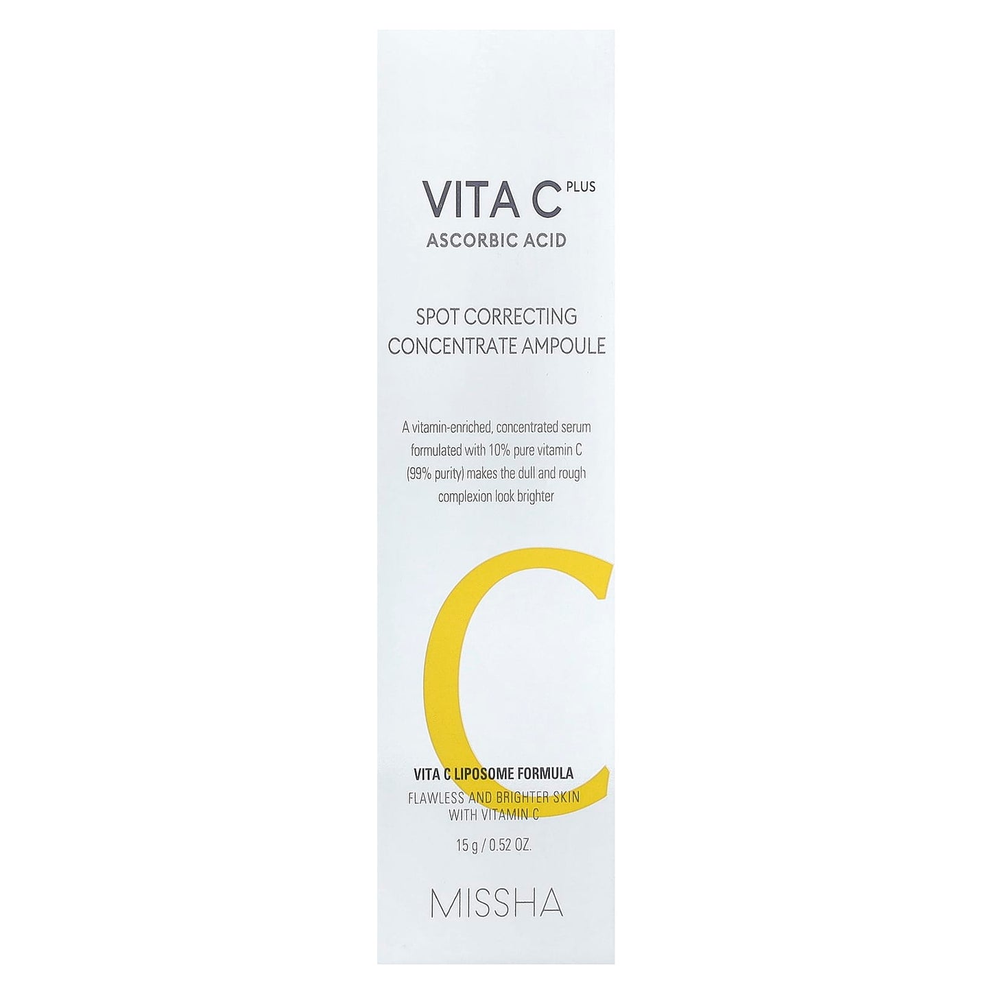 Missha, Vita C Plus, Spot Correcting Concentrate Ampoule, 0.52 oz (15 g) - Image 2