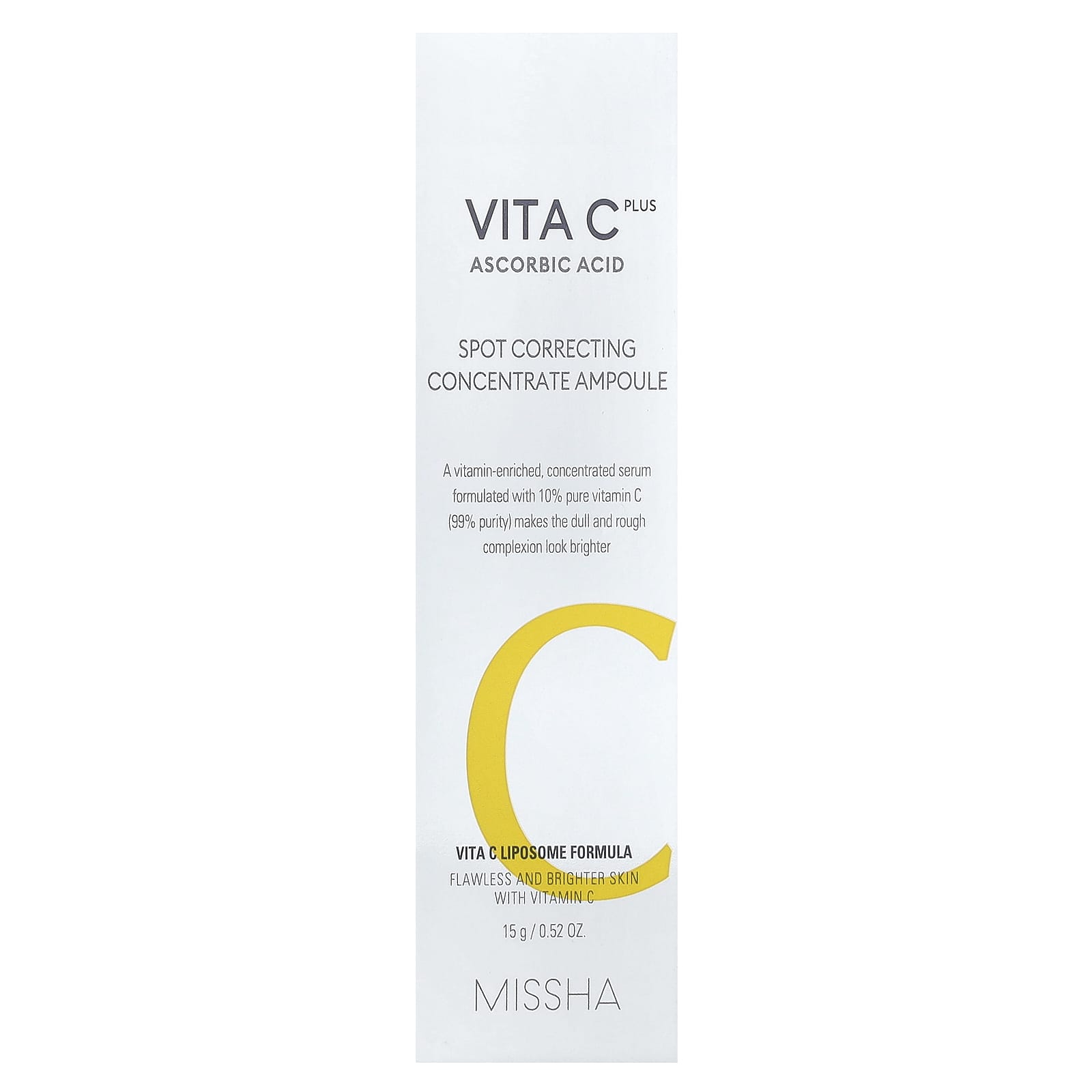 Missha, Vita C Plus, Spot Correcting Concentrate Ampoule, 0.52 oz (15 g) - Image 2