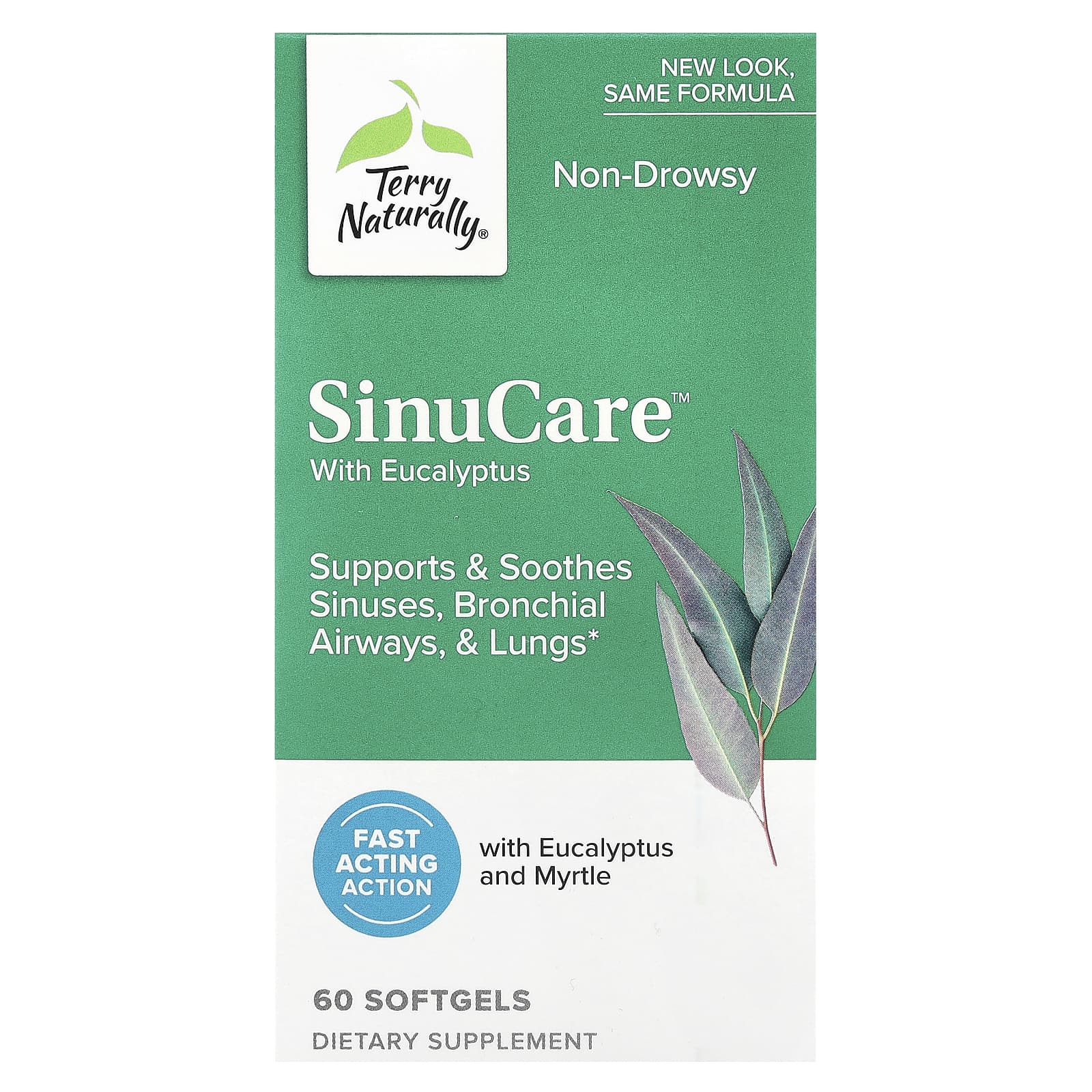 Terry Naturally, SinuCare™ with Eucalyptus, 60 Softgels - Image 1