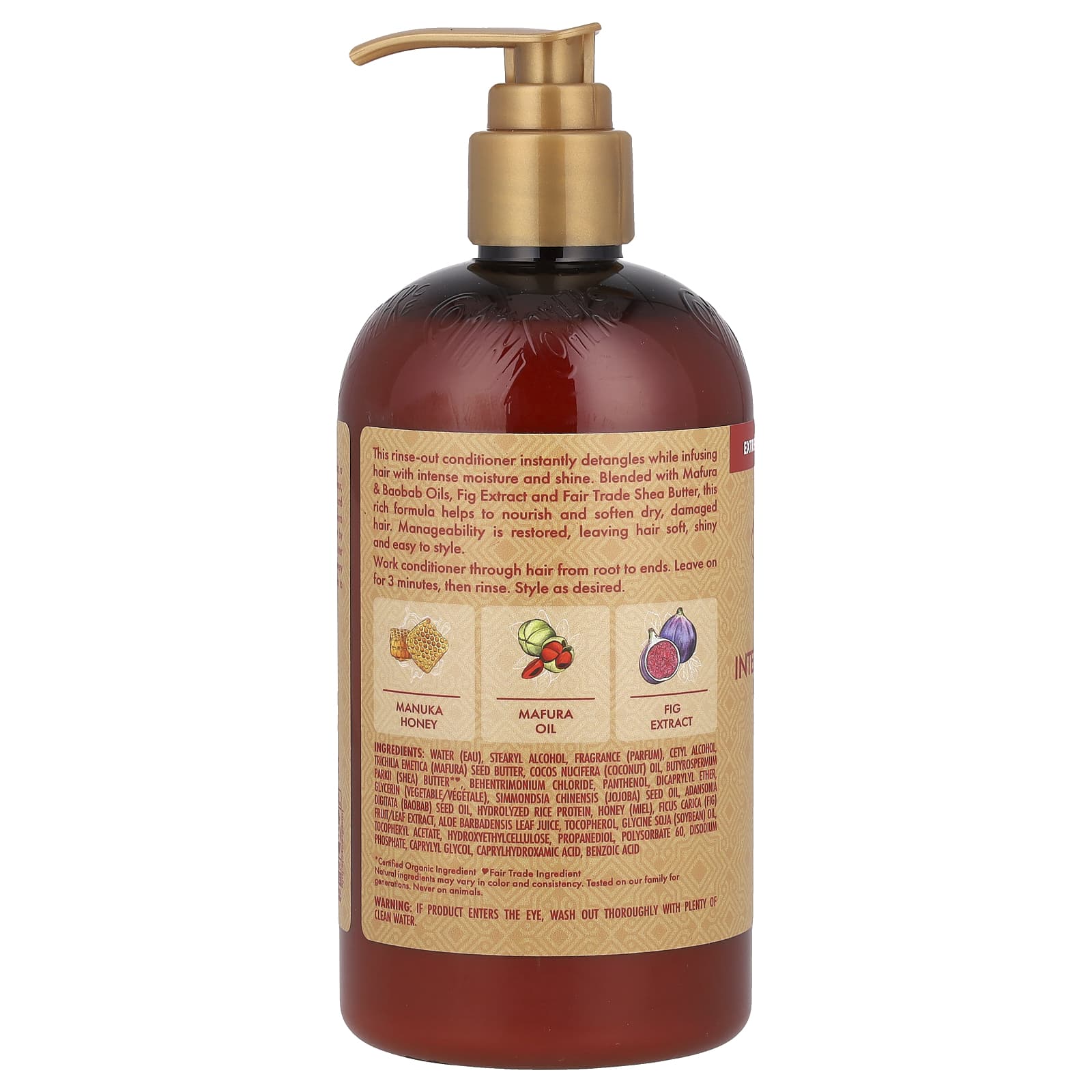 SheaMoisture, Manuka Honey & Mafura Oil, Intensive Hydration Conditioner, 13 fl oz (384 ml) - Image 2