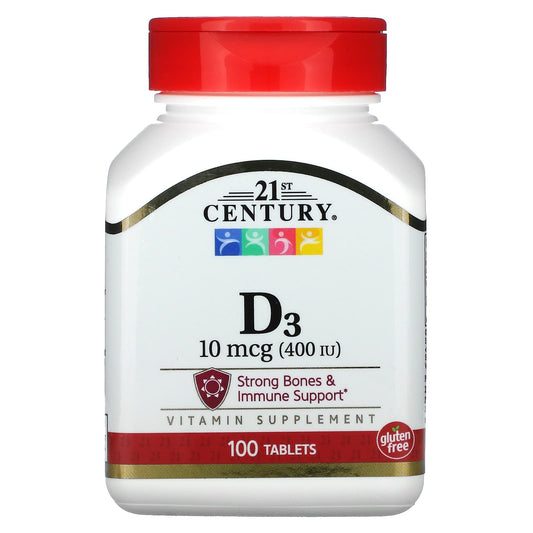 Vitamin D3 Supplement for Bone Health & Immunity | 21st Century - Image 1