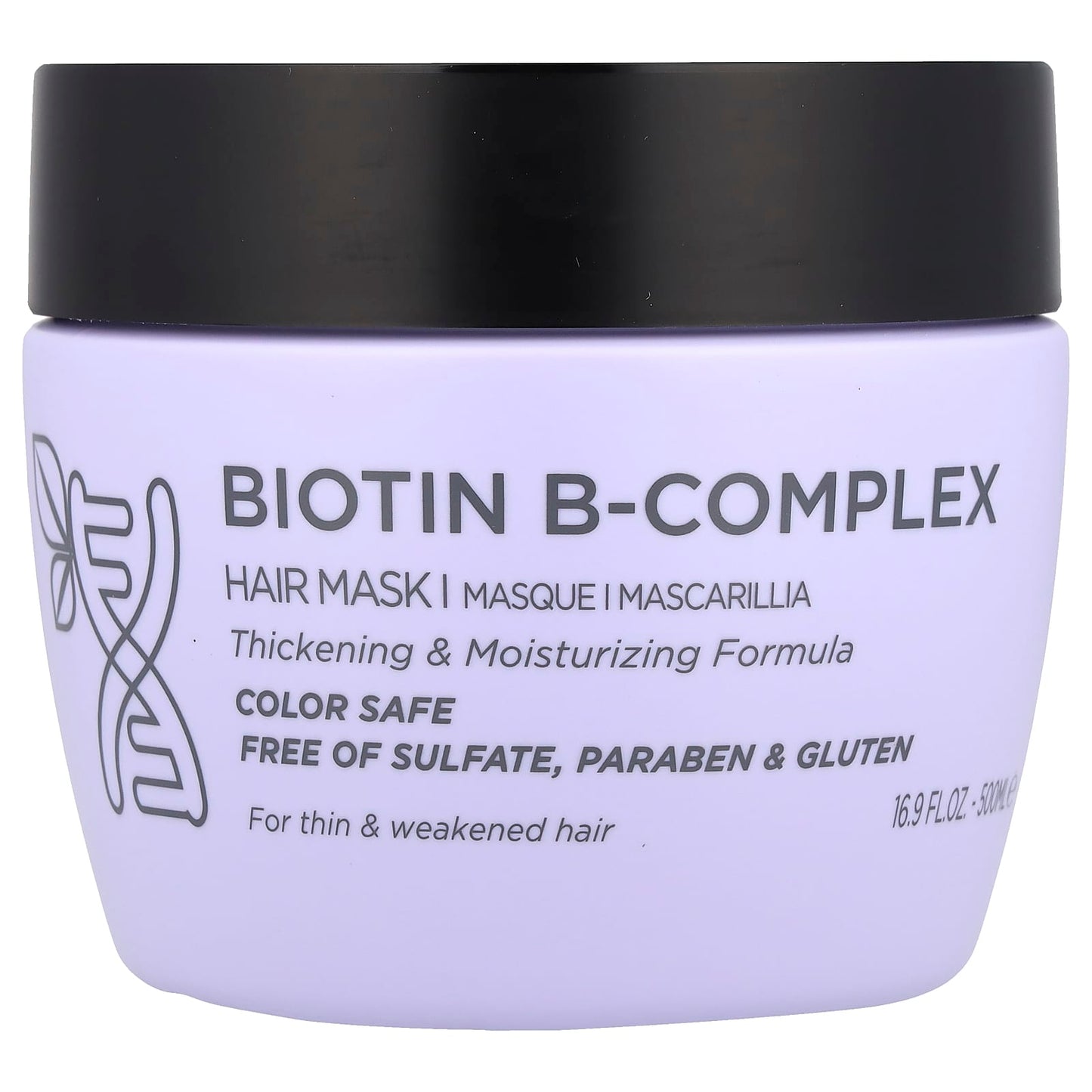 Luseta Beauty, Biotin B-Complex, Hair Mask, Thin & Weakened Hair, 16.9 fl oz (500 ml) - Image 1