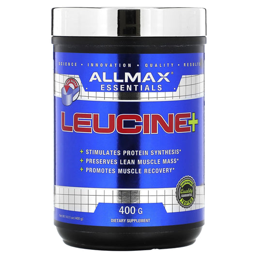 Build Lean Muscle with Pure Leucine+ by ALLMAX Essentials, 14.11 oz (400g) - Image 1
