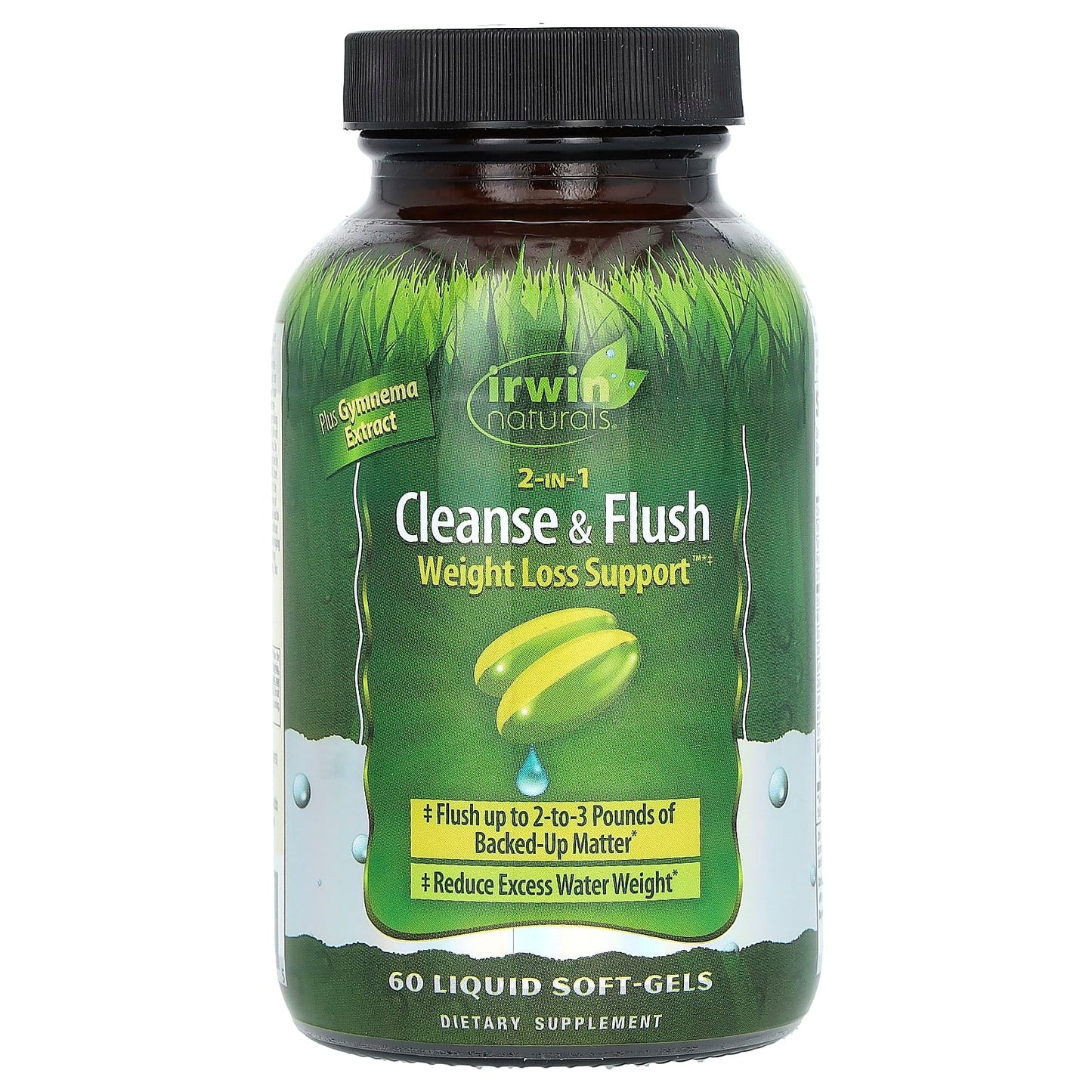 Irwin Naturals 2-in-1 Cleanse&amp;Flush Weight Loss Support Liquid Soft-Gels - Image 1