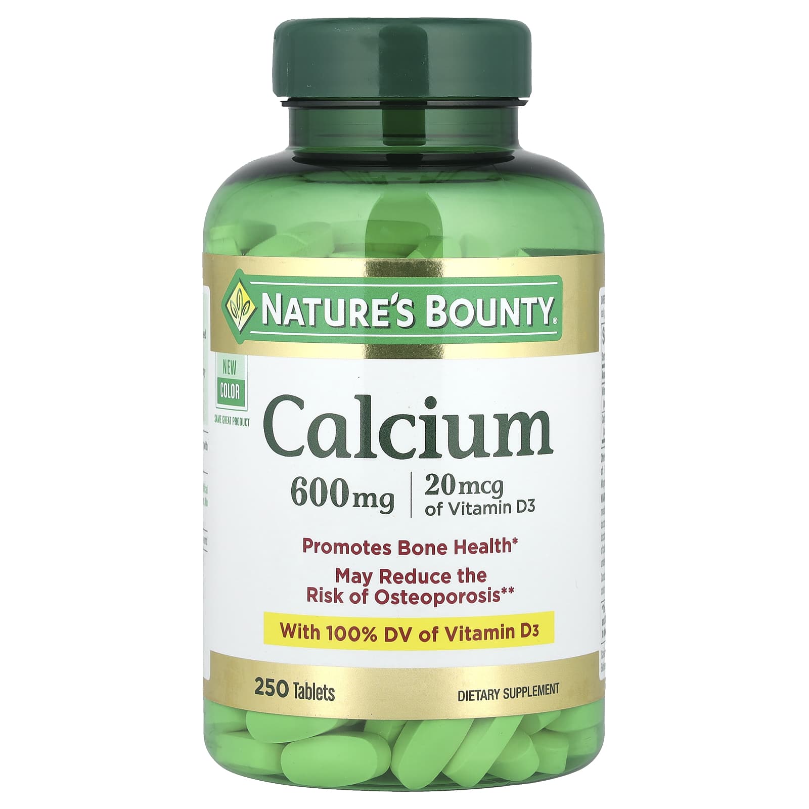 Nature's Bounty, Calcium, 250 Tablets - Image 1