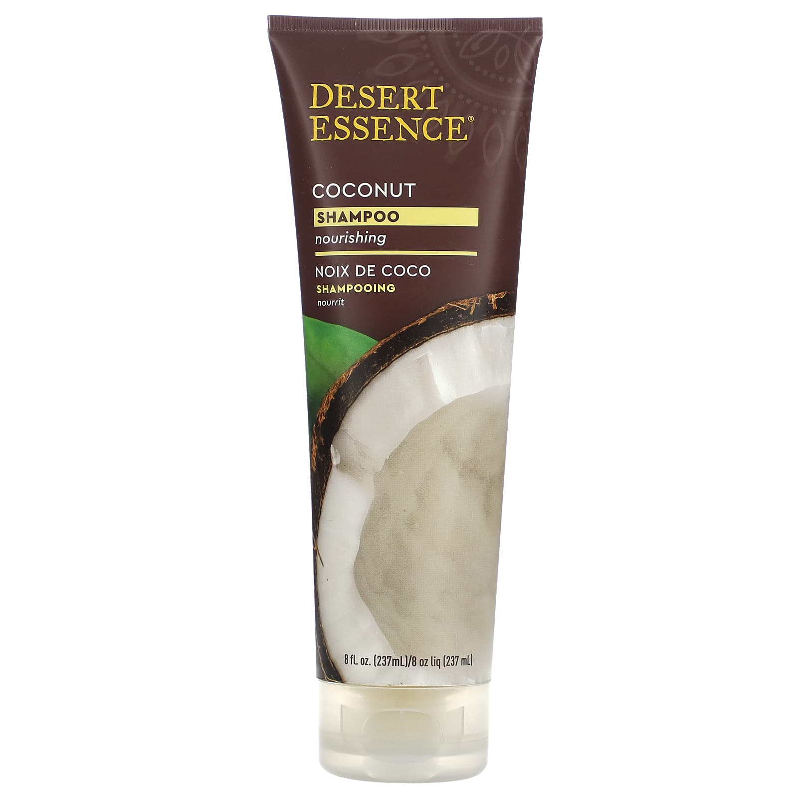 Desert Essence Coconut Nourishing Shampoo for Dry Hair, 8 fl oz - Image 1