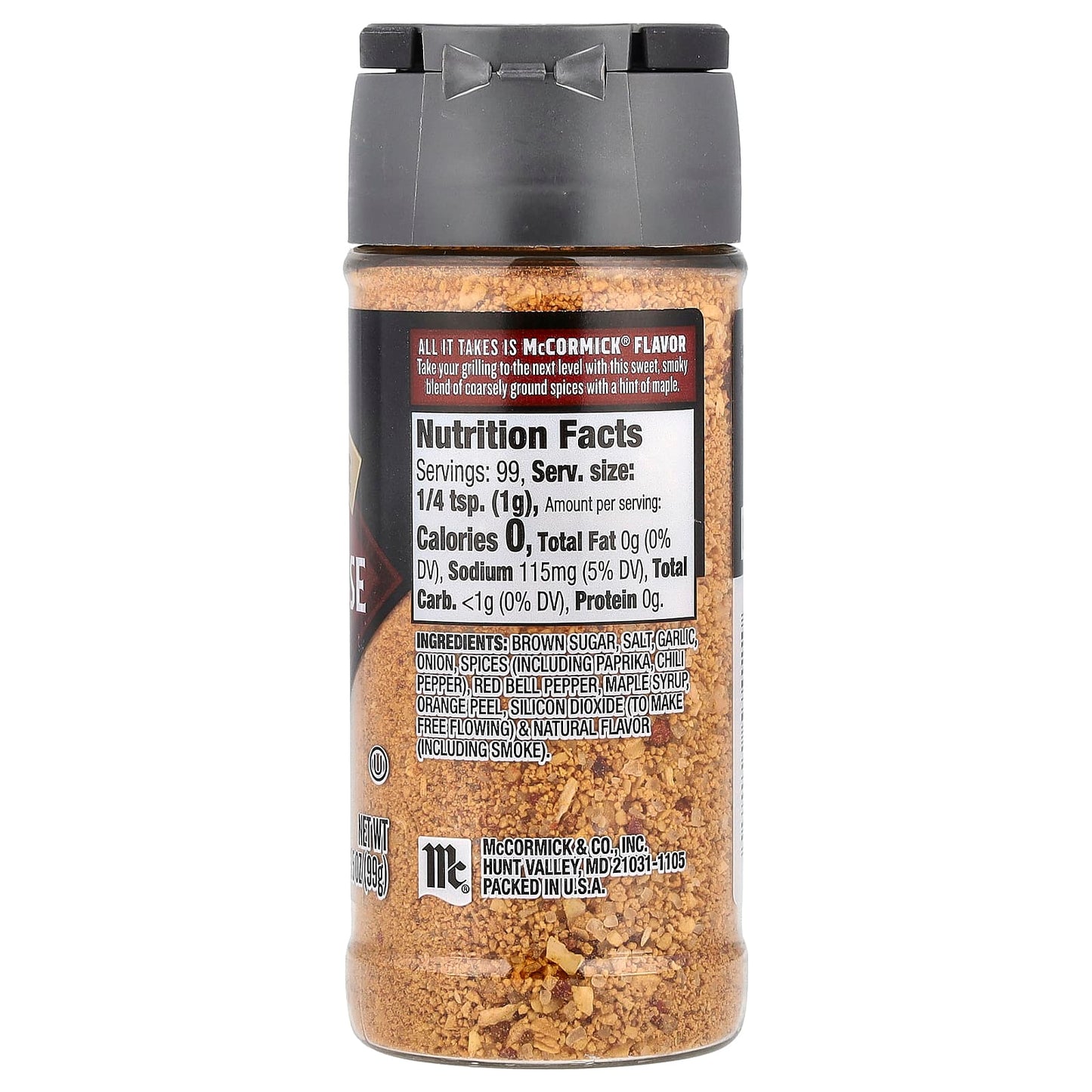 McCormick Grill Mates, Smokehouse Maple Seasoning, 3.5 oz (99 g) - Image 2