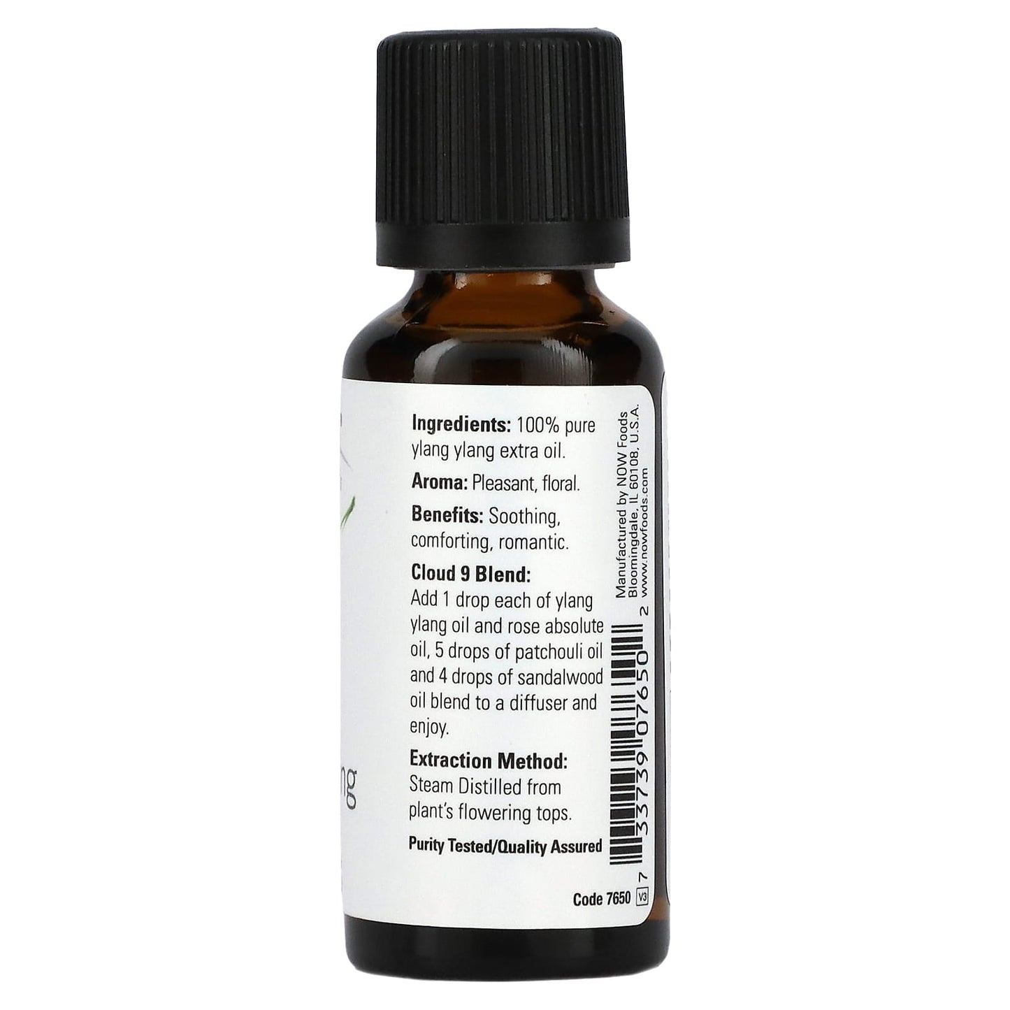 NOW Foods, Essential Oils, Ylang Ylang Extra, 1 fl oz (30 ml) - Image 2