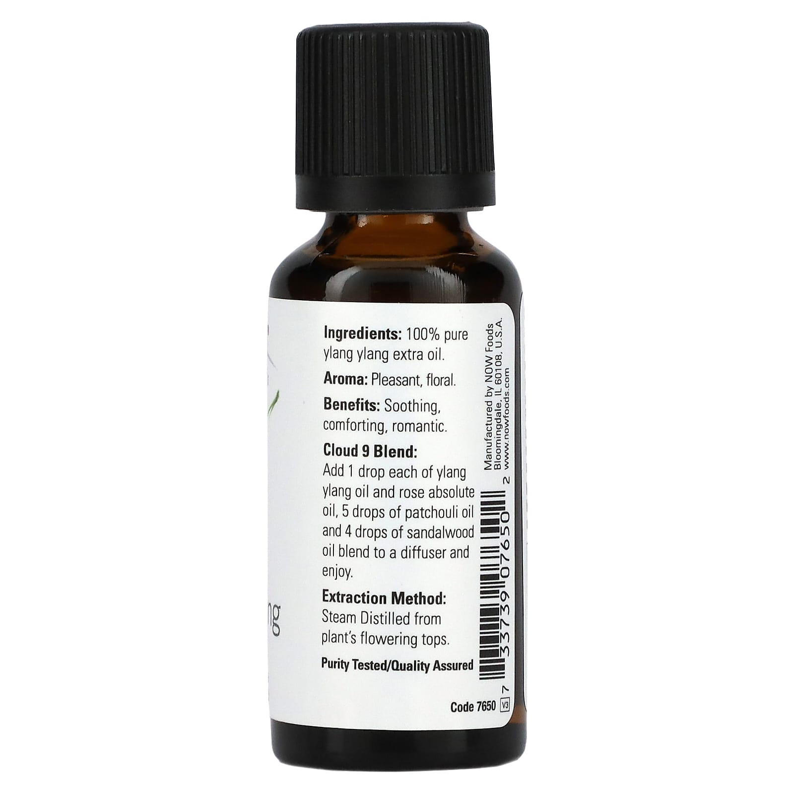 NOW Foods, Essential Oils, Ylang Ylang Extra, 1 fl oz (30 ml) - Image 2