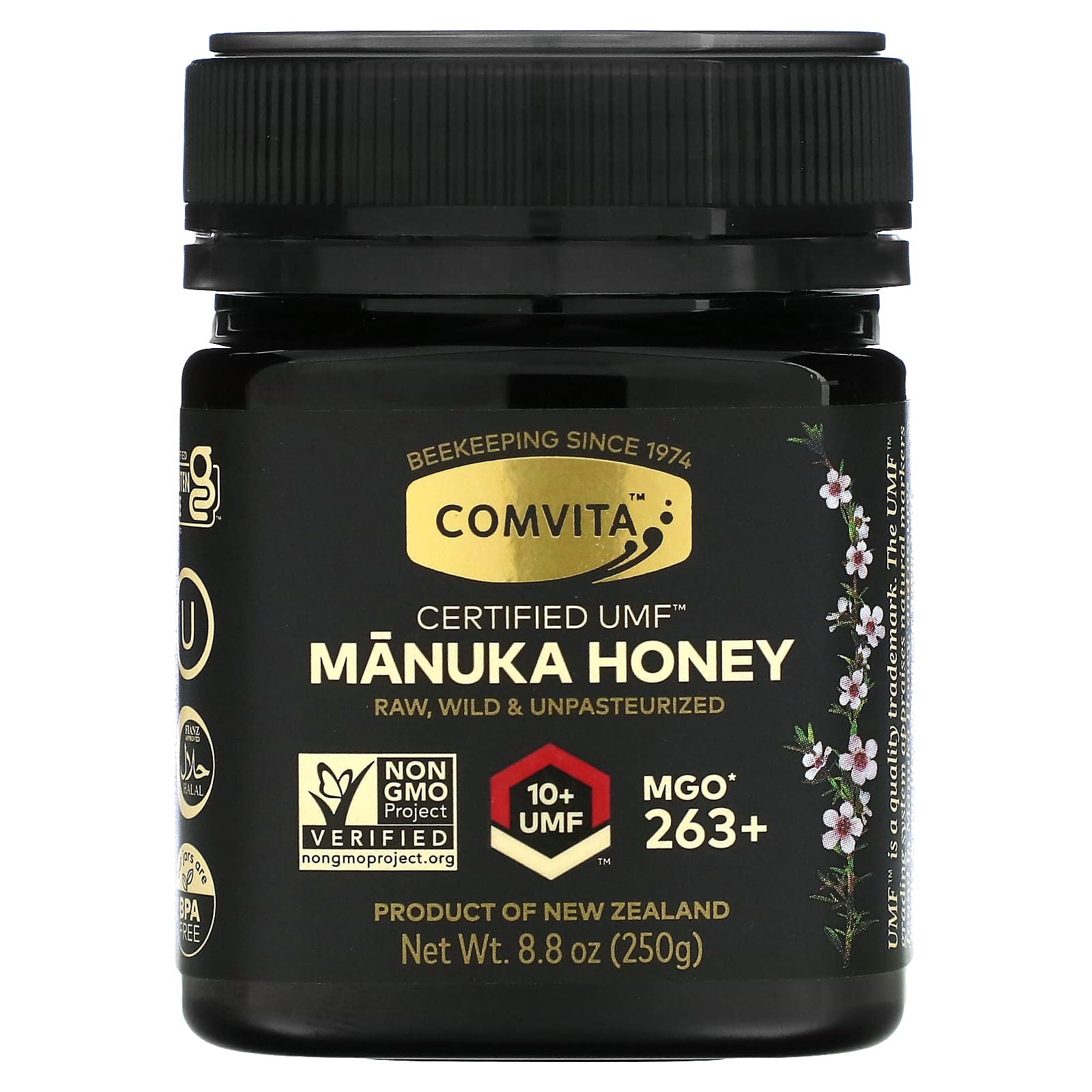 Comvita UMF 10+ Manuka Honey 8.8 oz (250g) for Immunity - Image 1