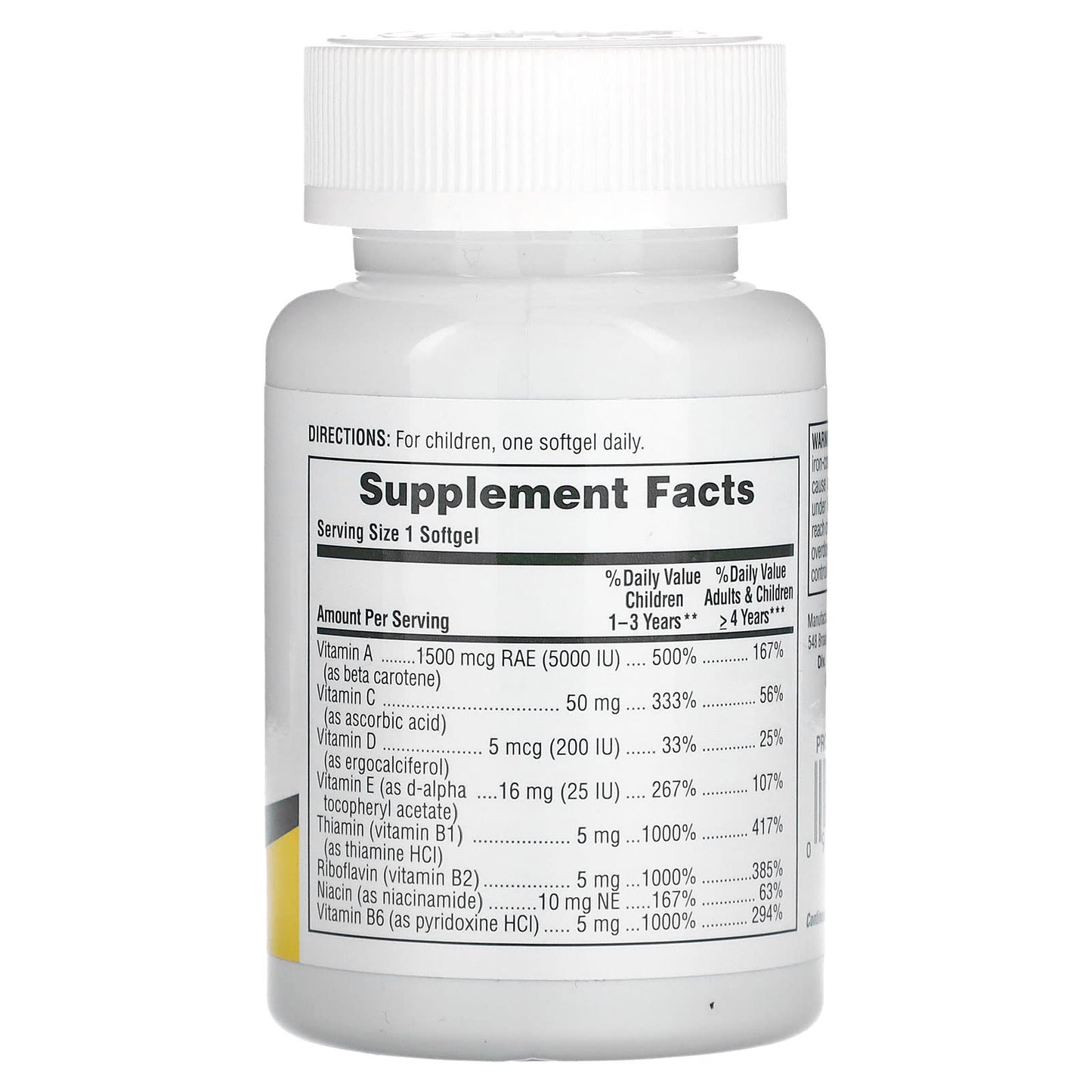 NaturesPlus, Children's Vita-Gels Multivitamin, Orange, 90 Softgels - Image 2