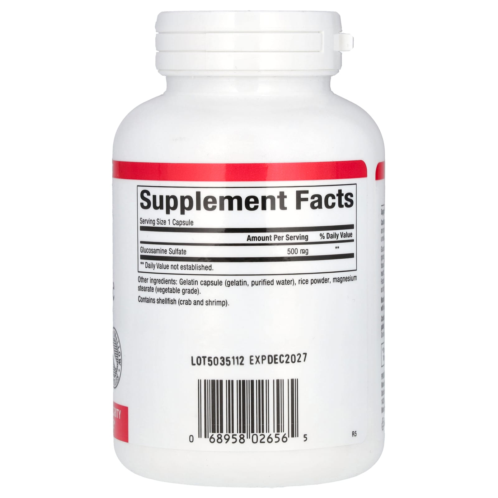 Natural Factors, Glucosamine Sulfate, 500 mg, 180 Capsules - Image 2