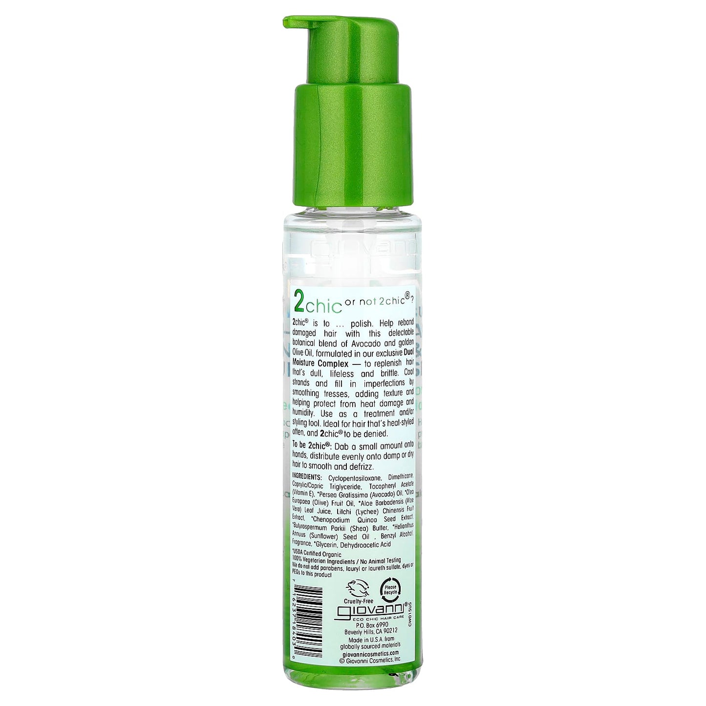Giovanni 2chic Ultra-Moist Hair Serum for Damaged Hair - Image 2