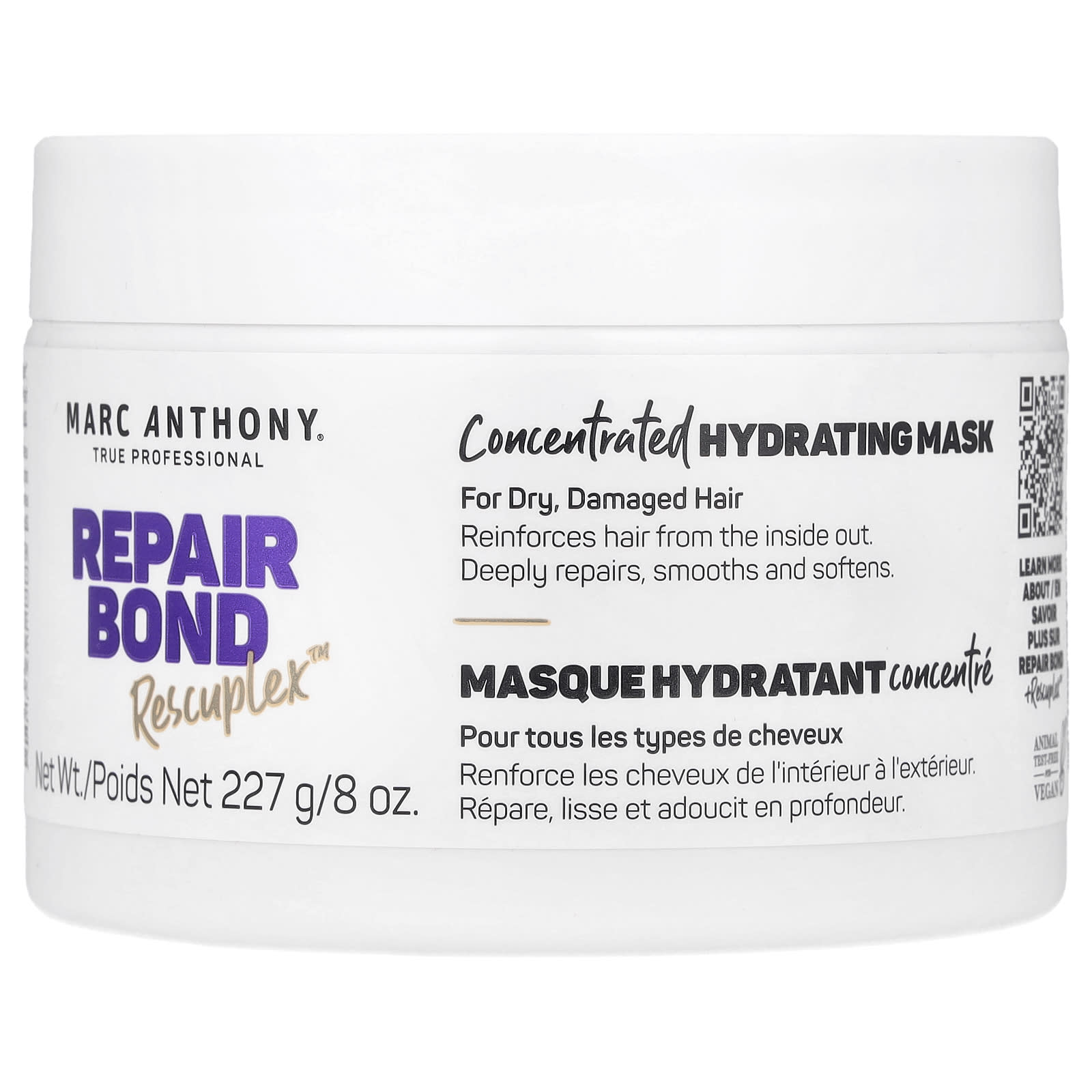 Marc Anthony, Repair Bond, Rescuplex™, Concentrated Hydrating Mask, 8 oz (227 g) - Image 1