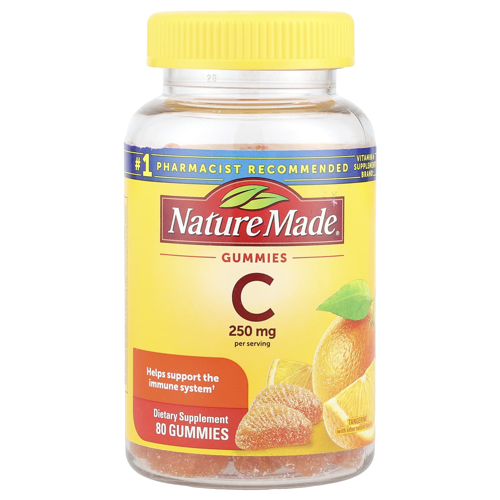 Nature Made, Vitamin C Gummies, Tangerine, 80 Gummies (125 mg per Gummy) - Image 1