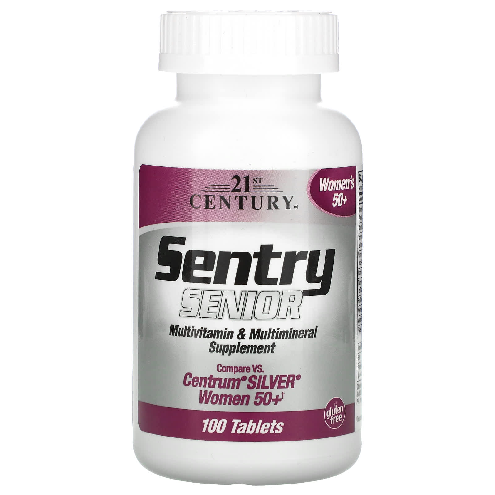 21st Century Women's Multivitamin Supplement 50+ Years, 100 Tablets - Image 1