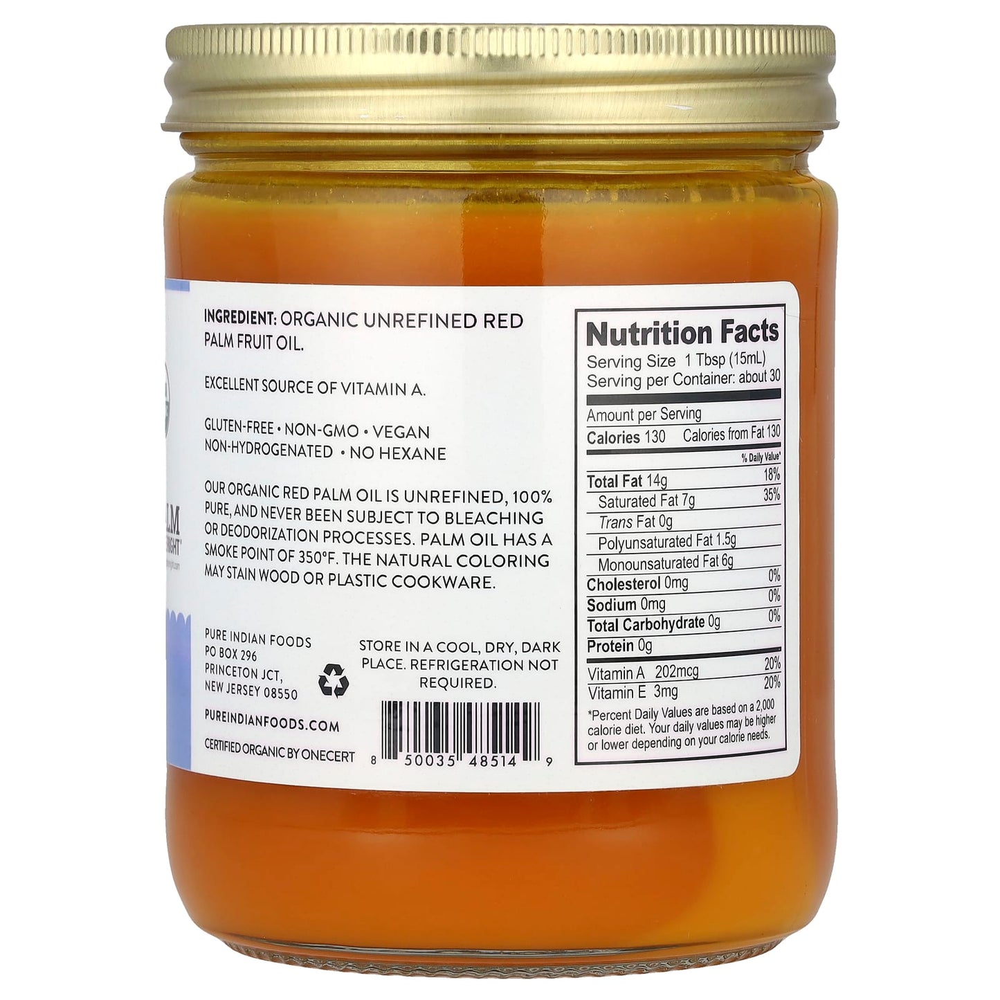 Pure Indian Foods, Red Palm Oil, 12.6 oz (375 ml) - Image 2
