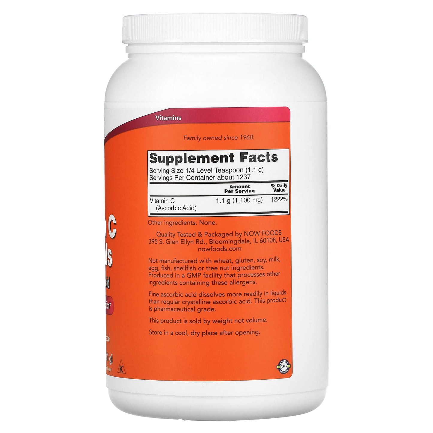 NOW Foods, Vitamin C Crystals, 3 lbs (1361 g) - Image 2