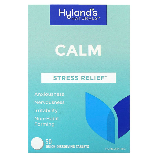 Hyland's Naturals Calm Stress Relief Tablets, Non-Habit Forming & Fast Acting - Image 1