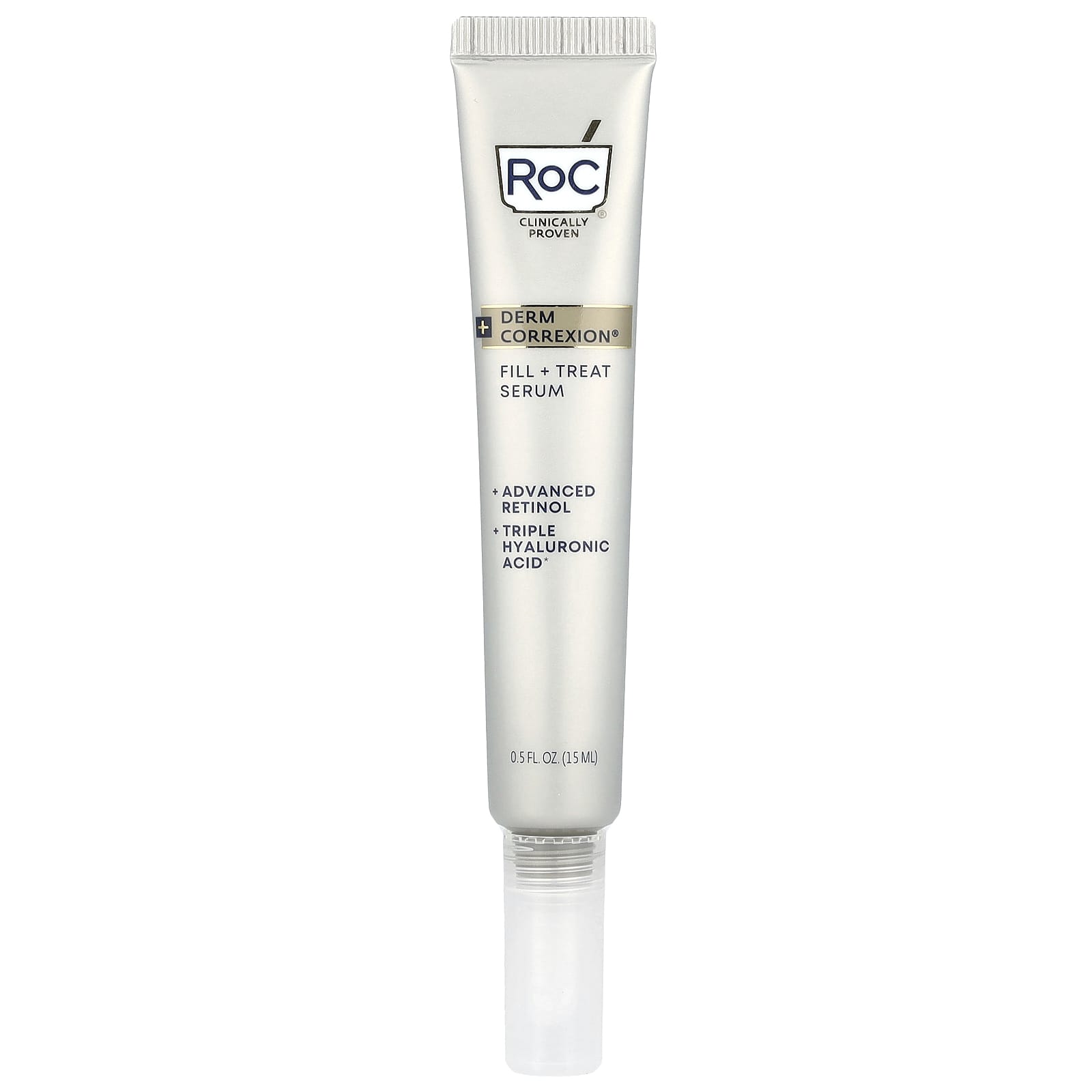 RoC, Derm Correxion®, Fill + Treat Serum, Advanced Retinol & Triple Hyaluronic Acid, 0.5 fl oz (15 ml) - Image 1